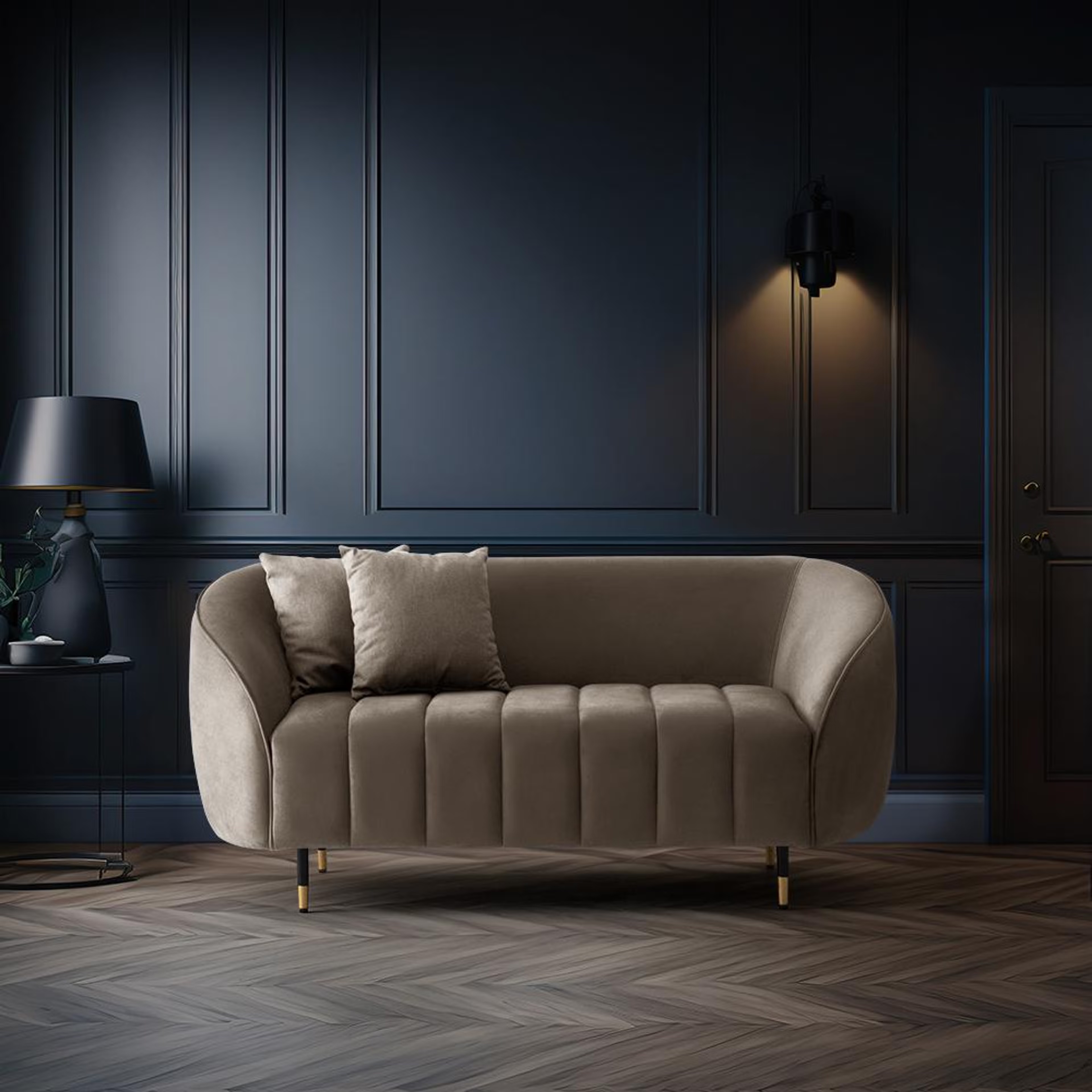 Wakefit Tasmania Sofa - Two Seater Regular, Two Seater, Tuscan Tan