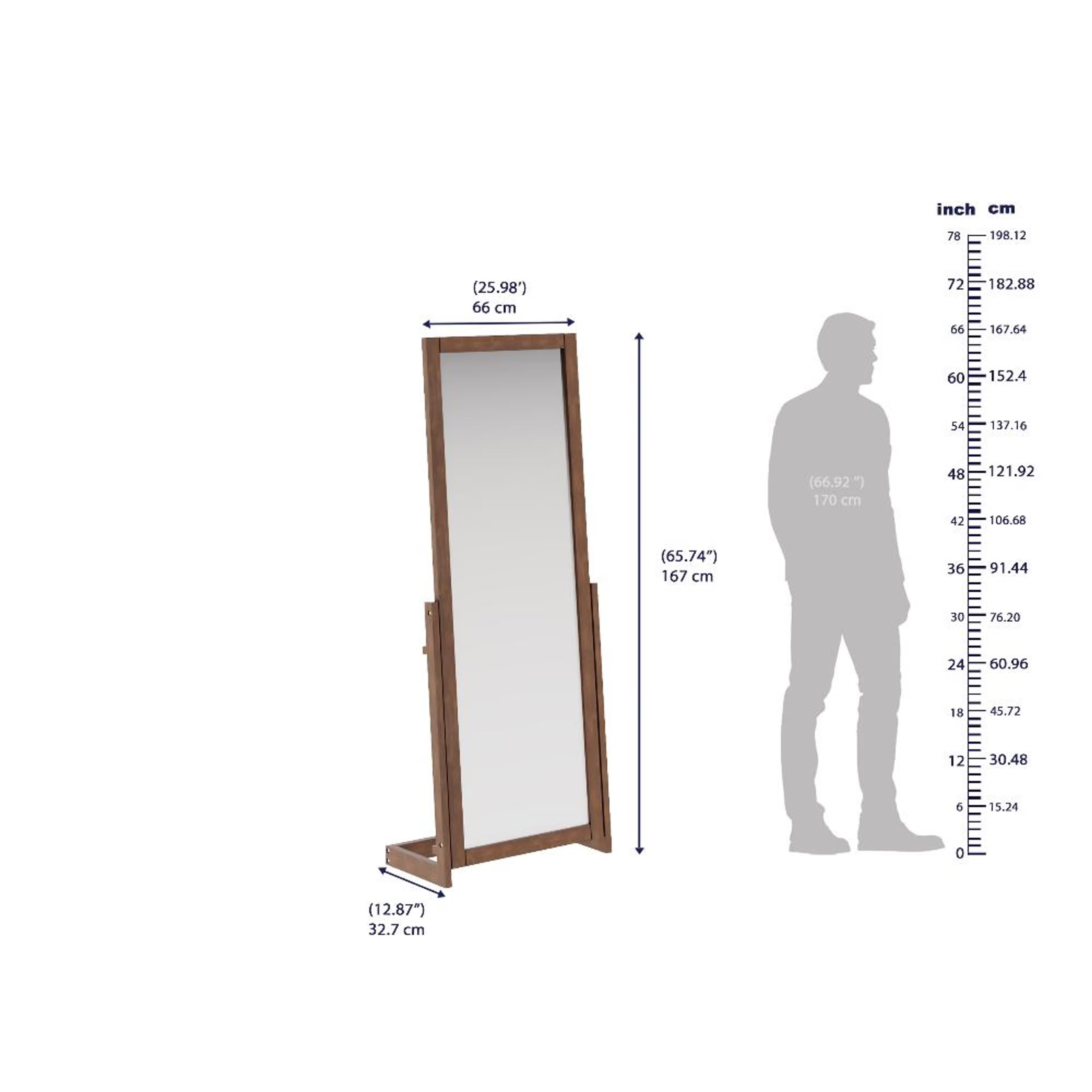 Wakefit Carmen Solid wood Dressing Unit Irish Walnut