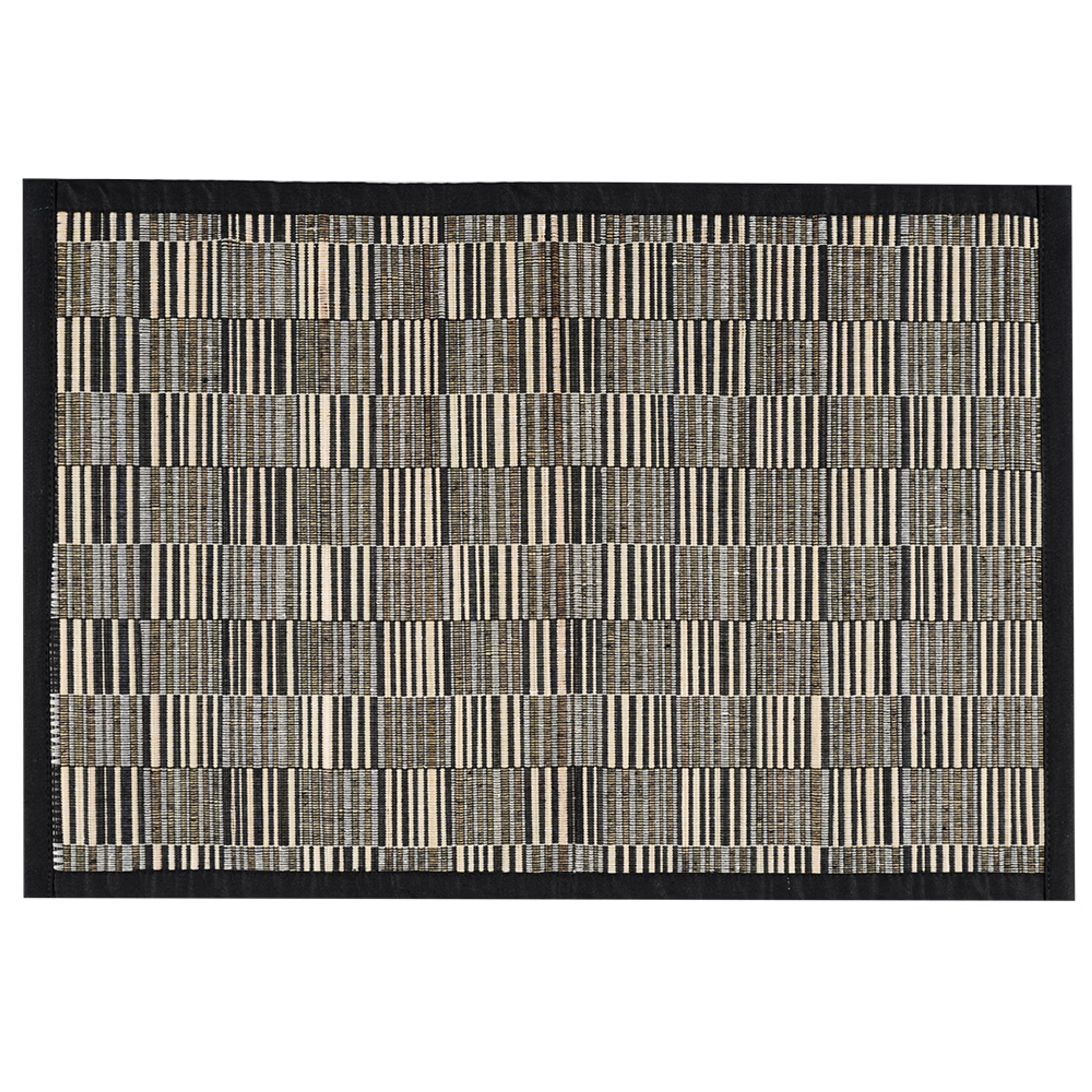 Wakefit Kanga Black, Rectangular Bamboo Dining Table Placemat - Set of 4 Kanga Black, Set of 4 4 Wakefit Kanga Black, Rectangular Bamboo Dining Table Placemat - Set of 4 Kanga Black, Set of 4
