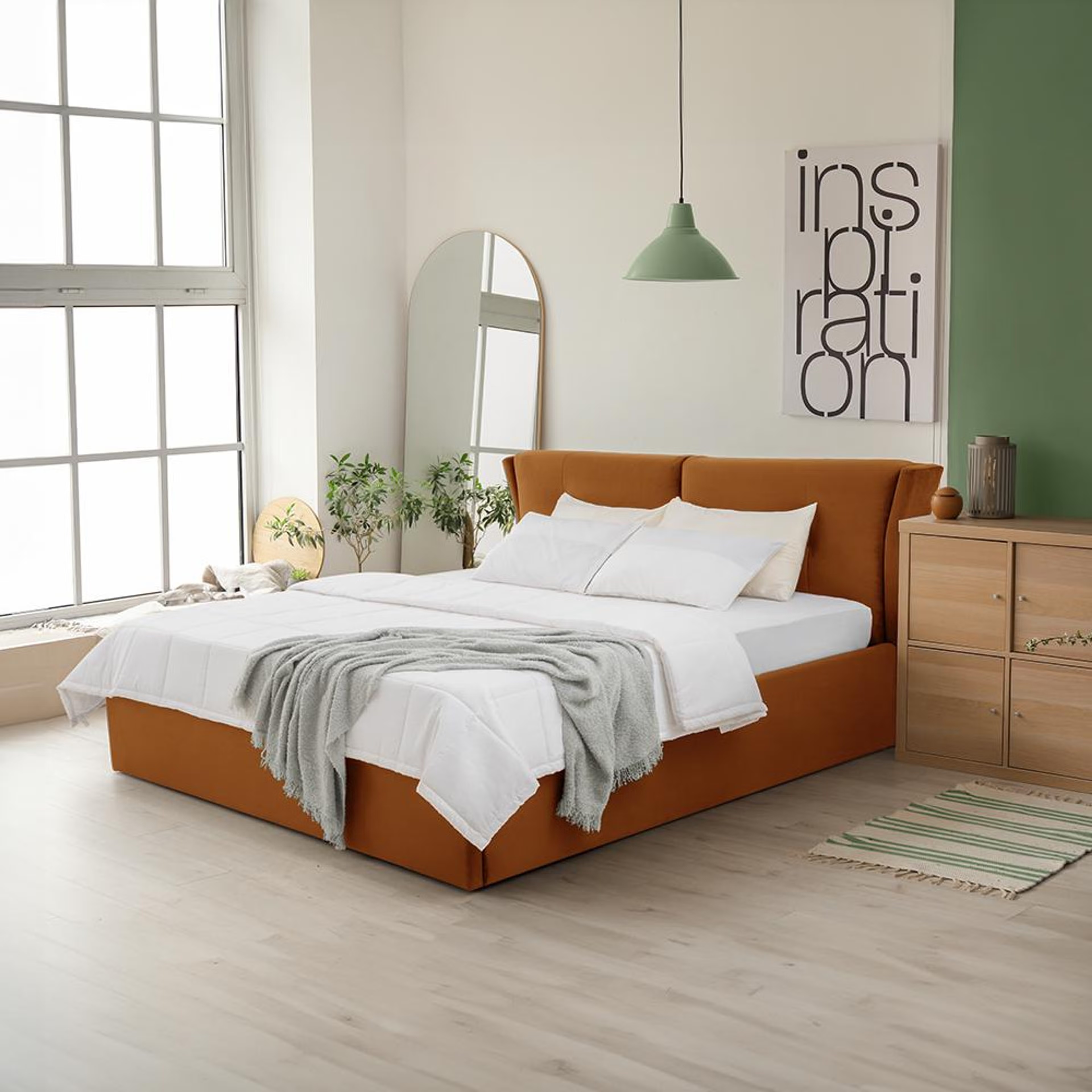 Home 44 Wakefit Kepler King Size Upholstered Bed King - 78" x 72\