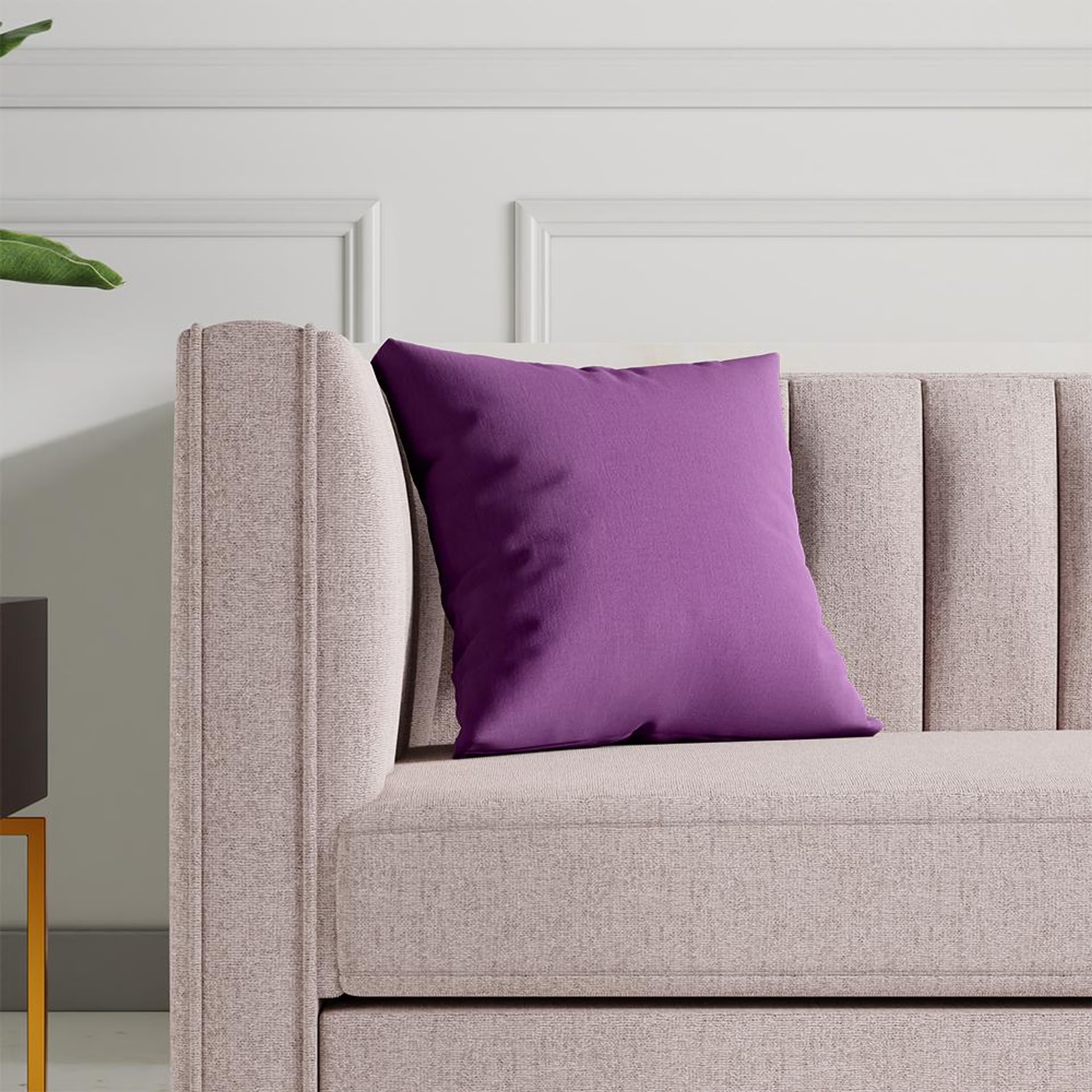 Wakefit Premium Cushion Cover 16x16 Grape purple Set of 3 set of 3, Grape purple 2 Wakefit Premium Cushion Cover 16x16 Grape purple Set of 3 set of 3, Grape purple