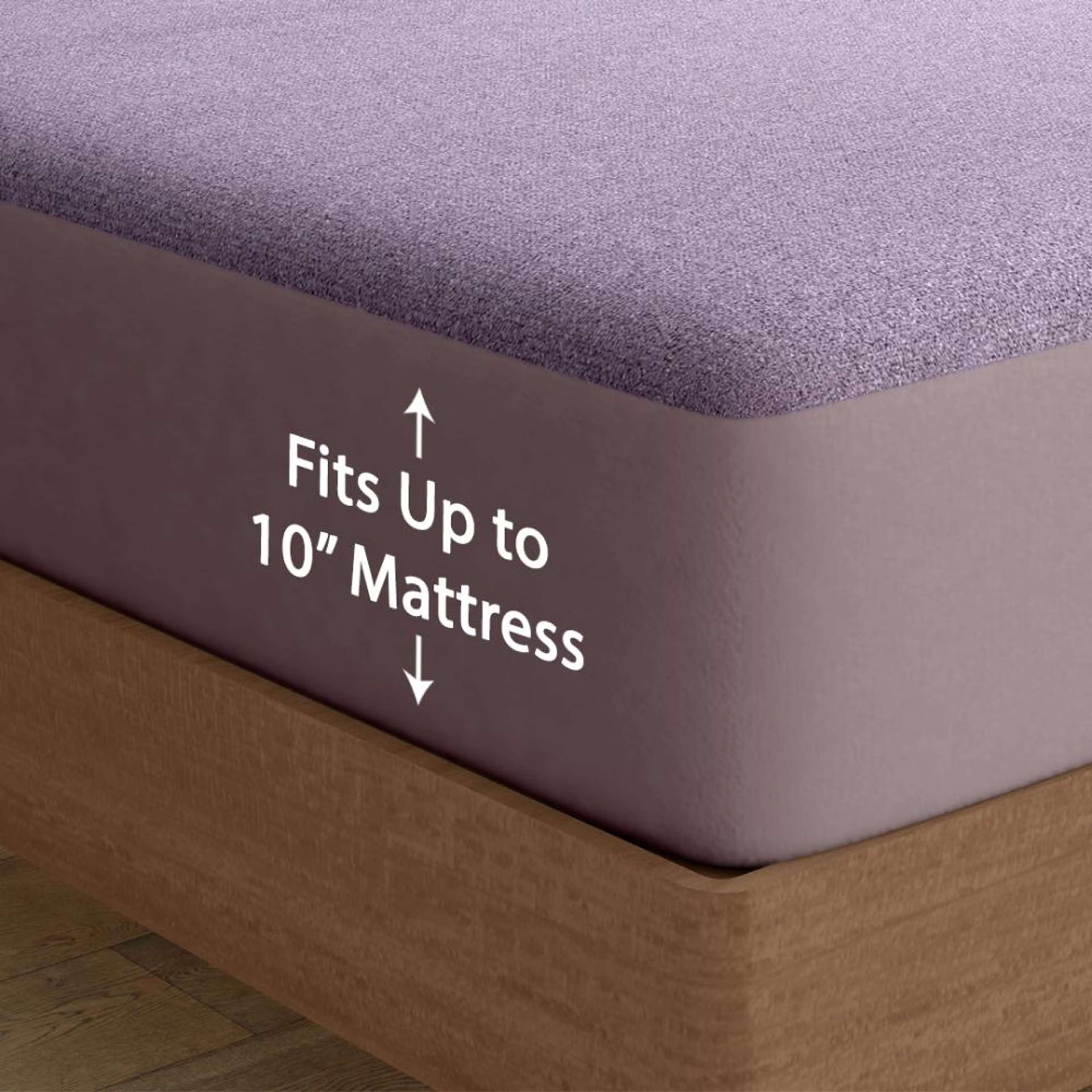 Water Proof Bamboo Terry Mattress Protector | Lavender | Machine Washable | Super Soft Single - 78" x 36 3 Water Proof Bamboo Terry Mattress Protector | Lavender | Machine Washable | Super Soft Single - 78" x 36\