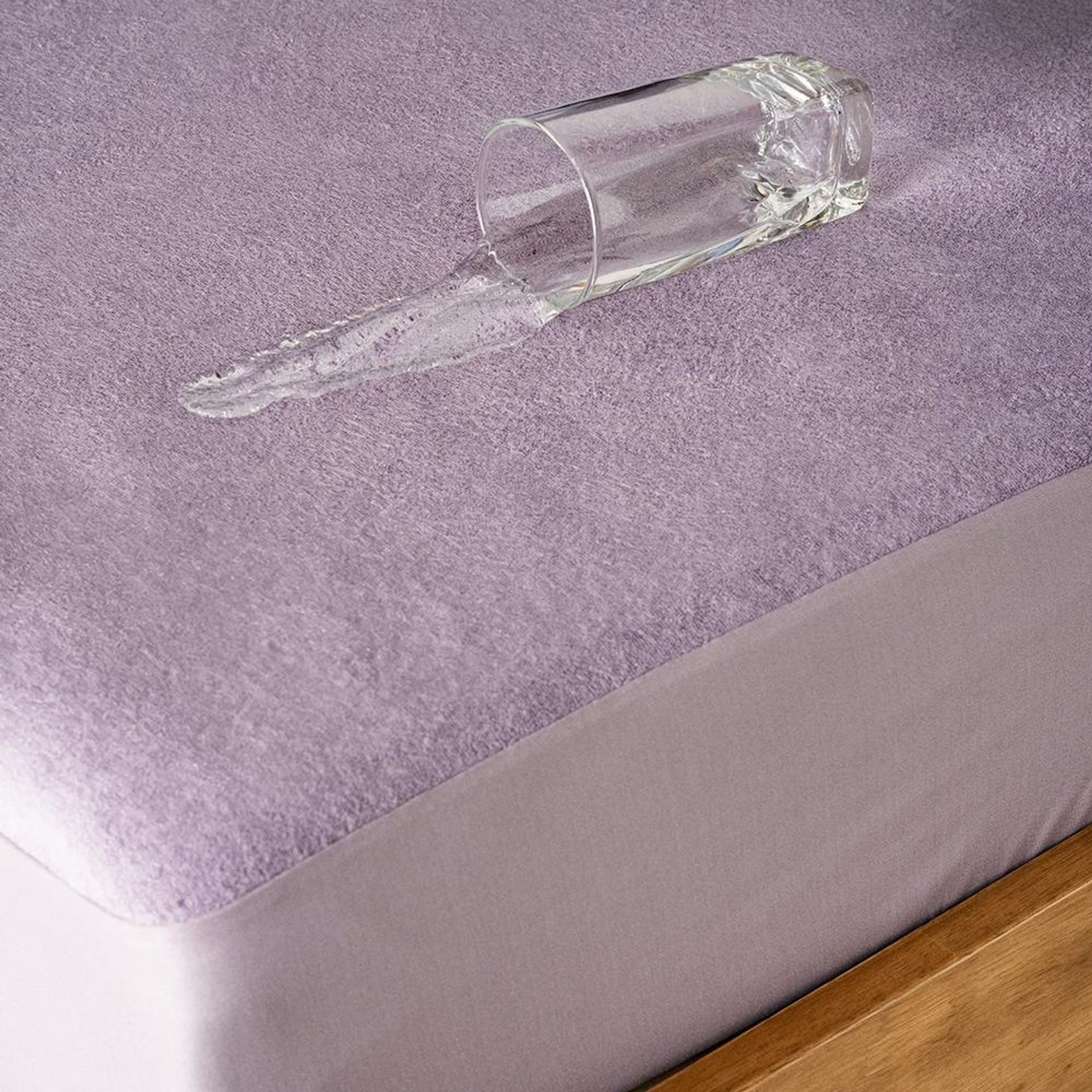 Water Proof Bamboo Terry Mattress Protector | Lavender | Machine Washable | Super Soft Single - 78" x 36 7 Water Proof Bamboo Terry Mattress Protector | Lavender | Machine Washable | Super Soft Single - 78" x 36\