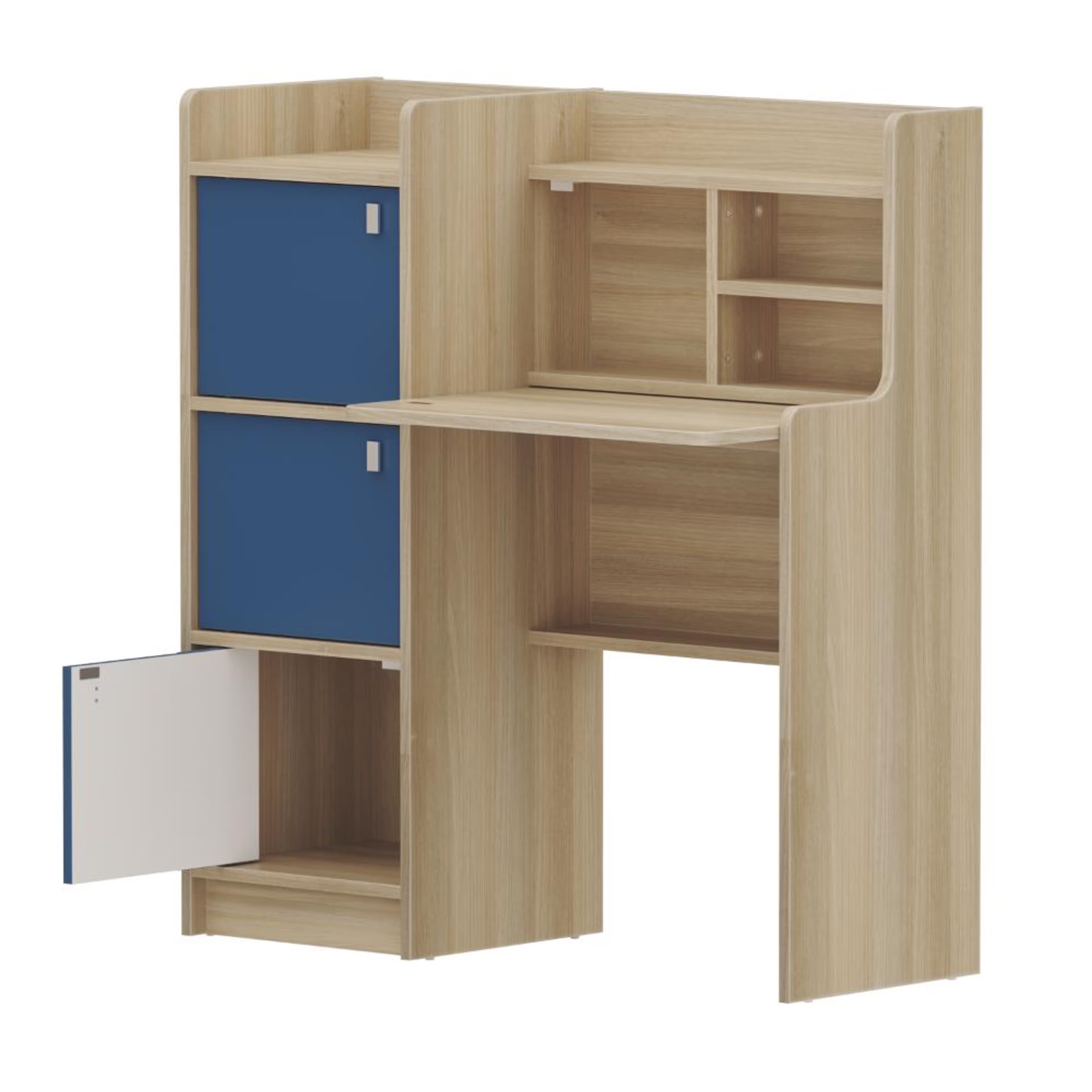 Home 30 Doo Kids Study Table | (42x16 inch) | (Moldau Acacia) | Small Kids Study Desk for Homework & Learning
