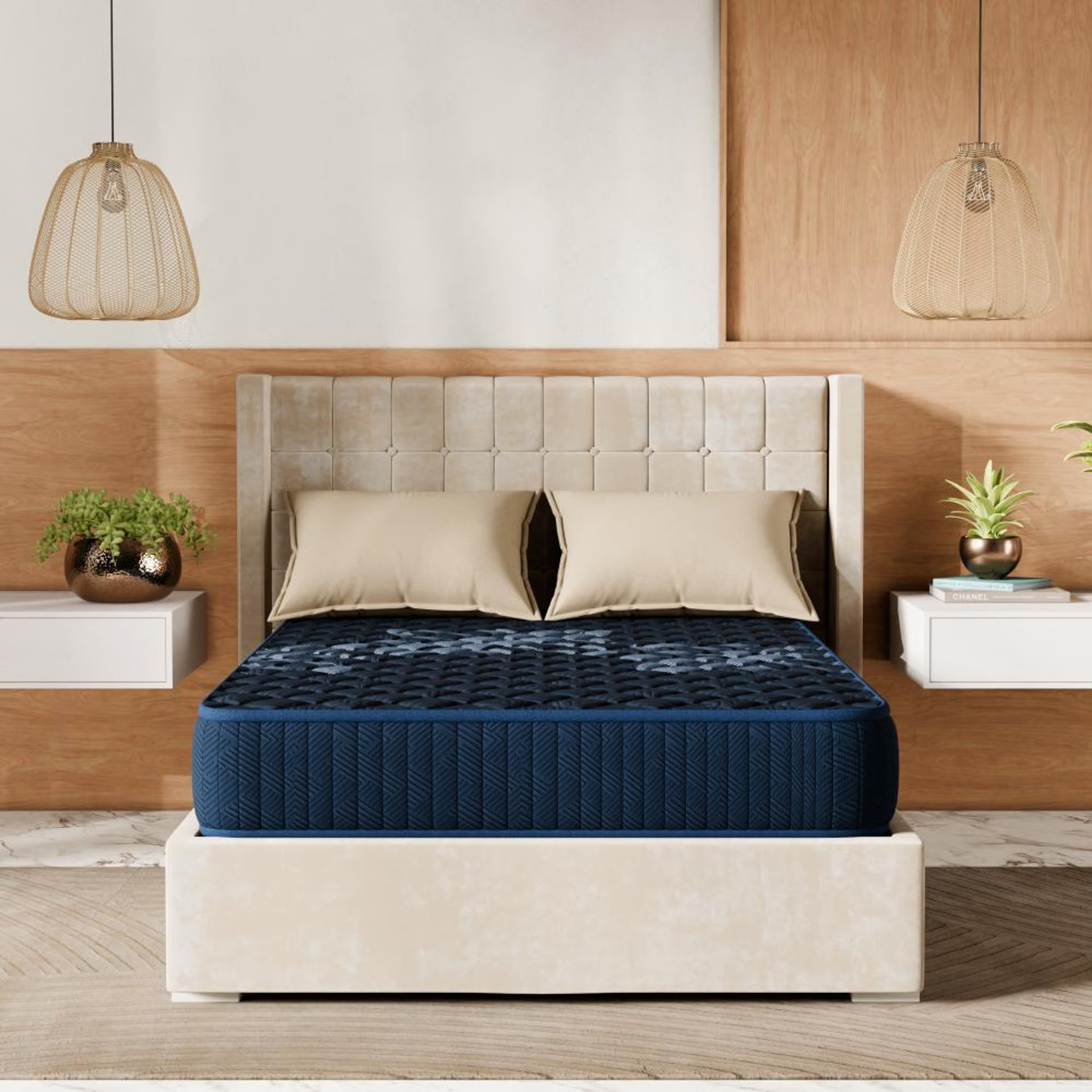 Wakefit Ortho Plus ActiveCool Mattress Queen - 75" x 66" x 8" - 1.91m x 1.68m x 20.3cm
