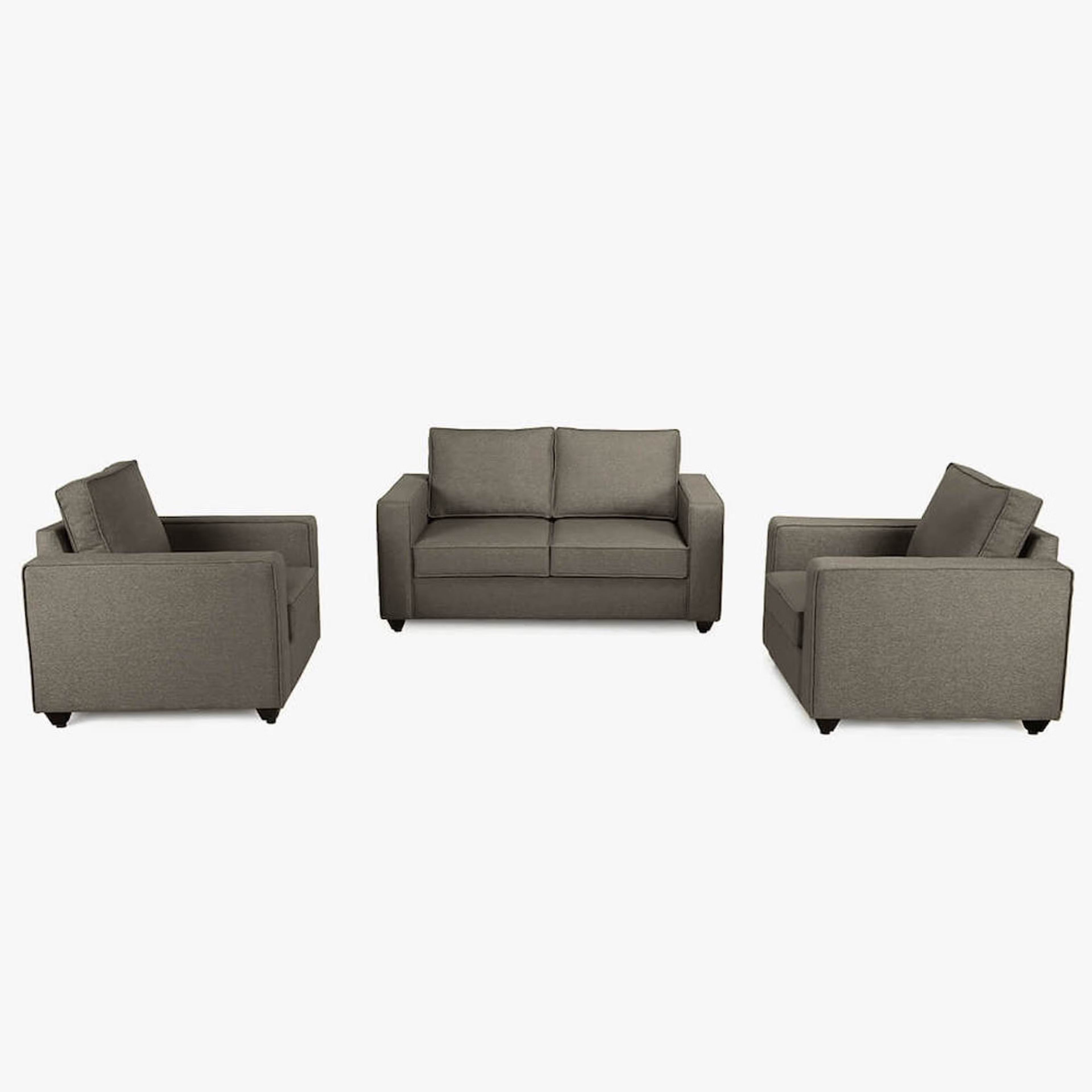 Wakefit Napper Sofa Set (2+1+1) Regular, Without Storage, 2+1+1, Omega Grey