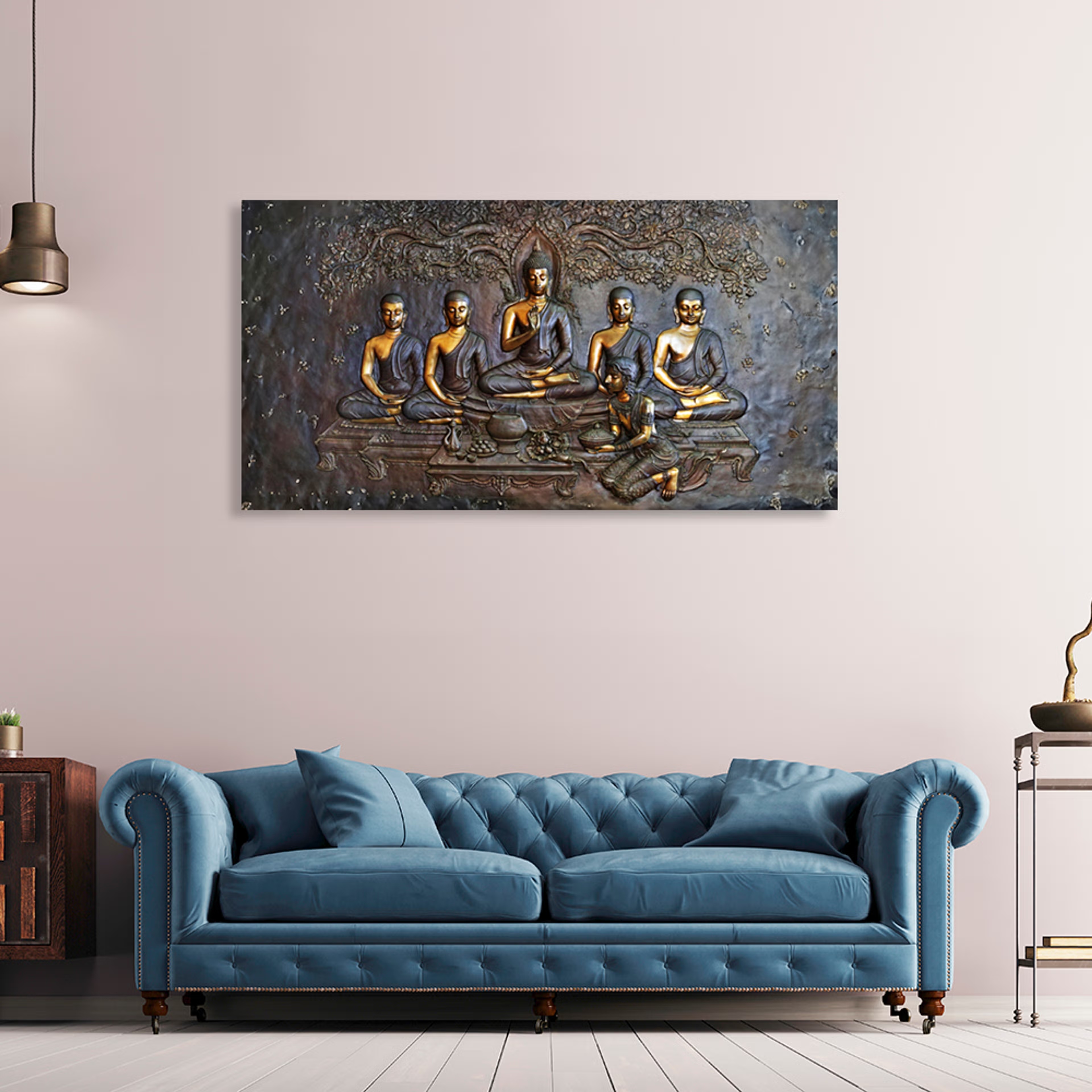 Home 31 Canvas Wall Painting | 48x24 Inch | Set of 1 | For Living Room, Bedroom & Office Decor | Gifting Option | Ethereal Echo 48 inch, Set of 1
