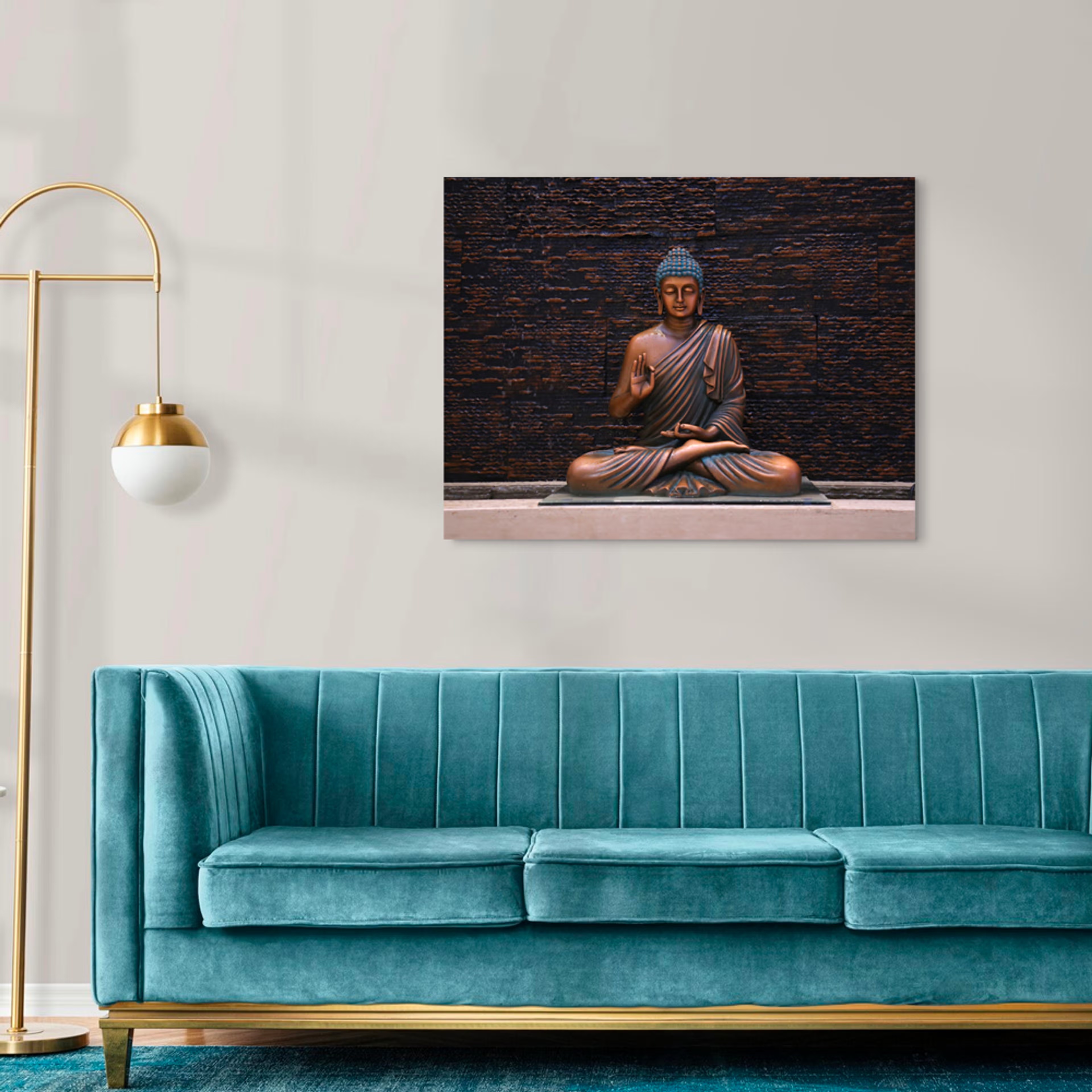 Home 43 Canvas Wall Painting | 24x18 Inch | Set of 1 | For Living Room, Bedroom & Office Decor | Gifting Option | Serenity Falls 24 inch, Set of 1