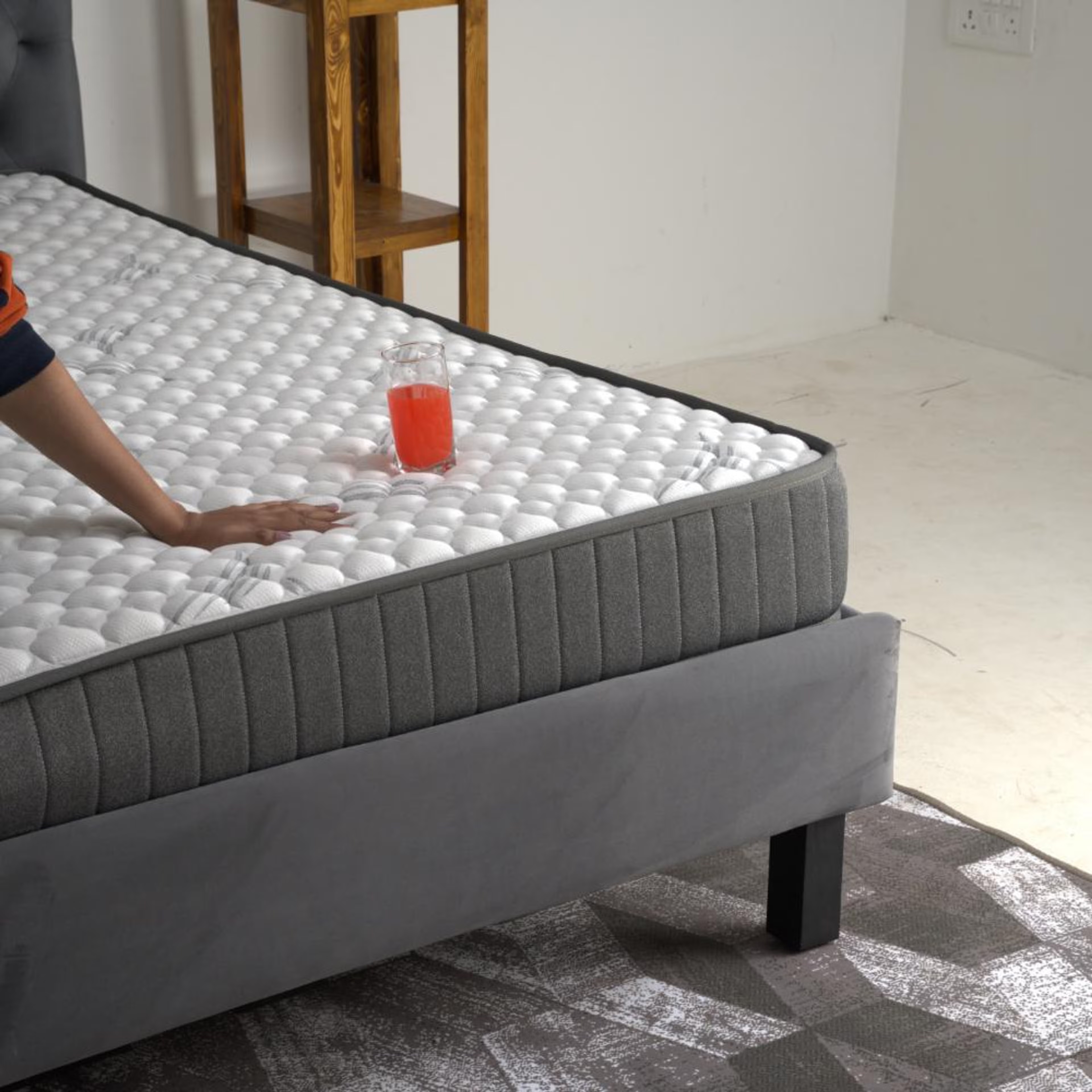 Home 38 Wakefit Optima Plus ActiveCool Custom - 96" x 78" x 8" - 2.44m x 1.98m x 20.3cm