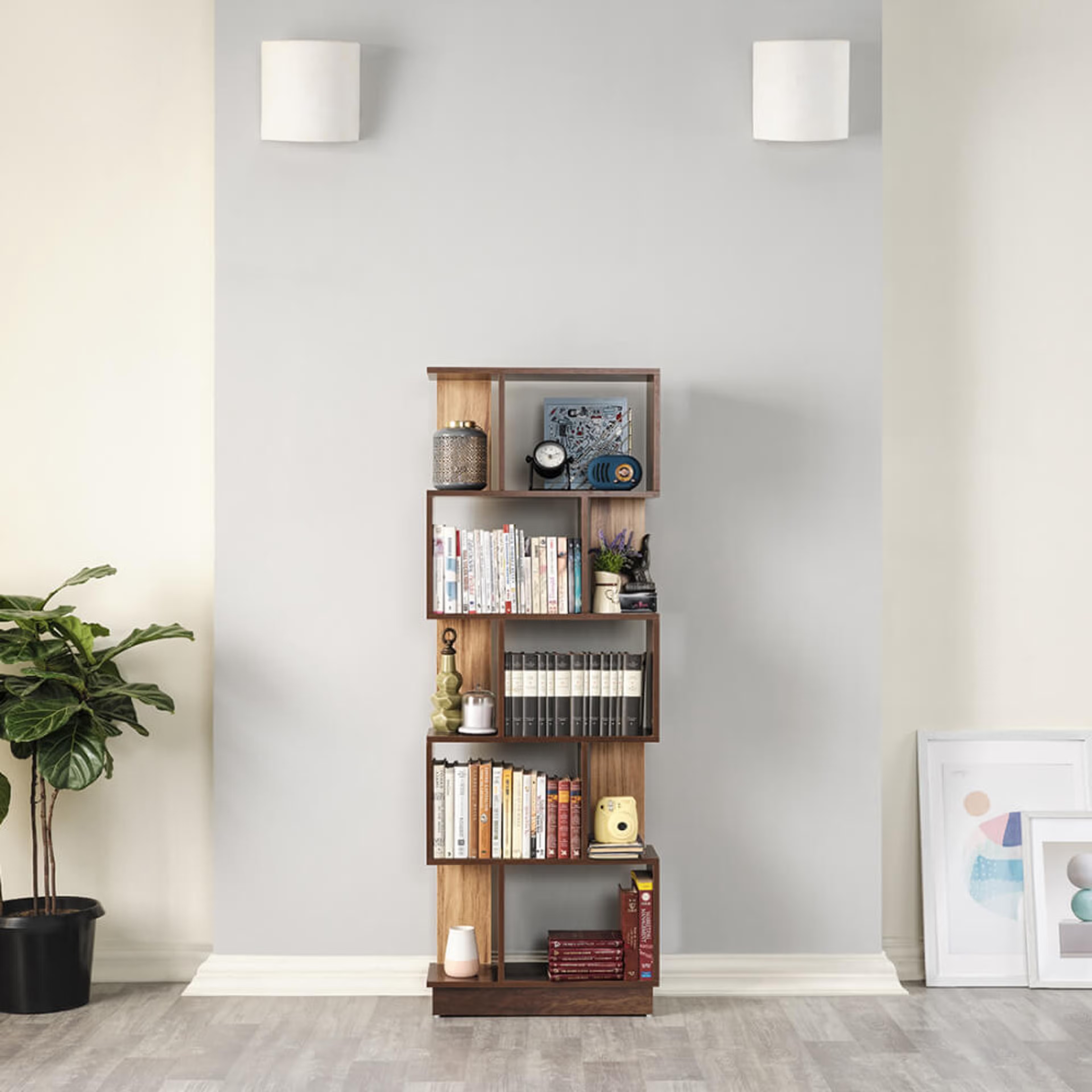 Home 39 Wakefit Plath Bookshelf (4 Shelves) 4 Shelves