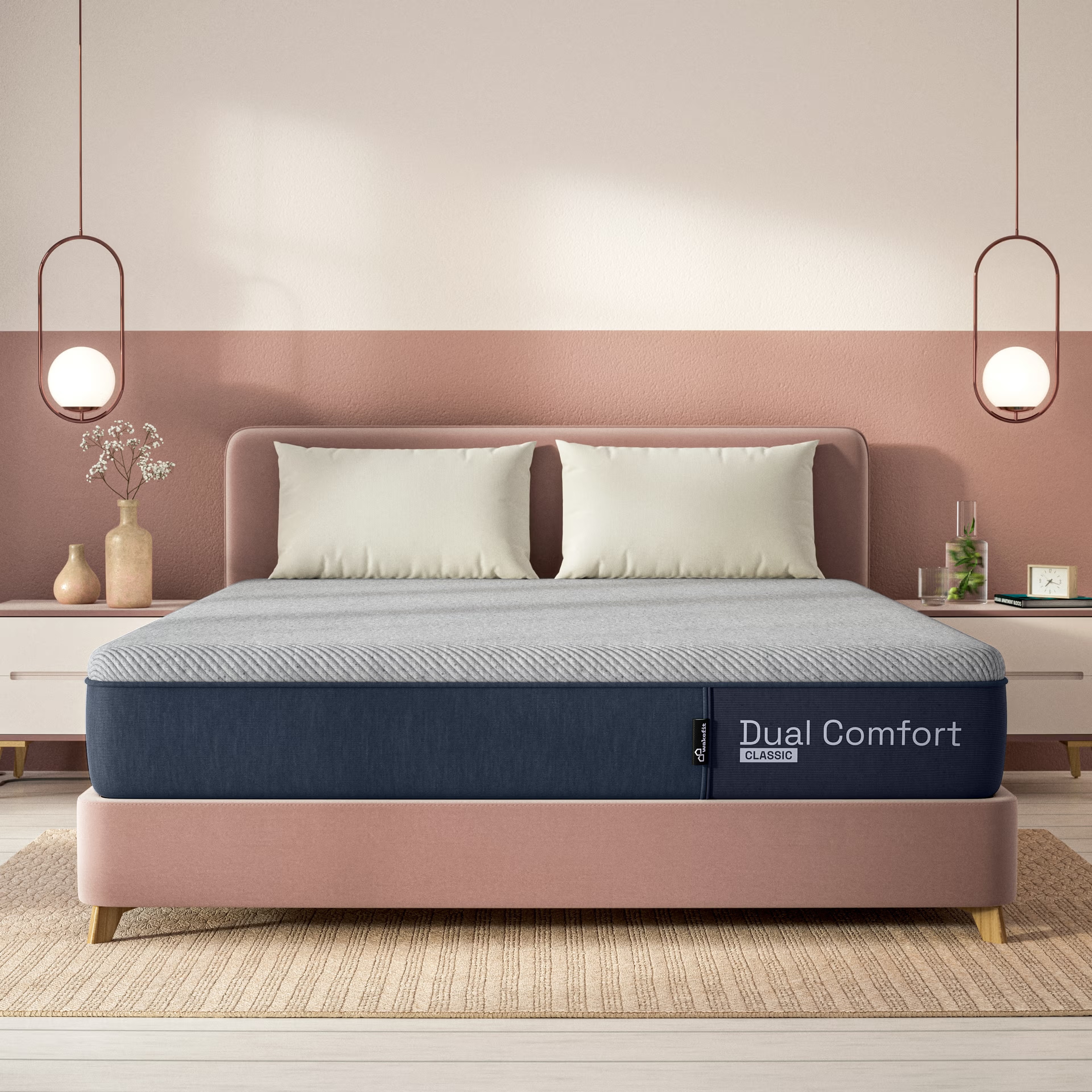 Wakefit Dual Comfort Mattress Queen - 75" x 66" x 6" - 1.91m x 1.68m x 15.2cm