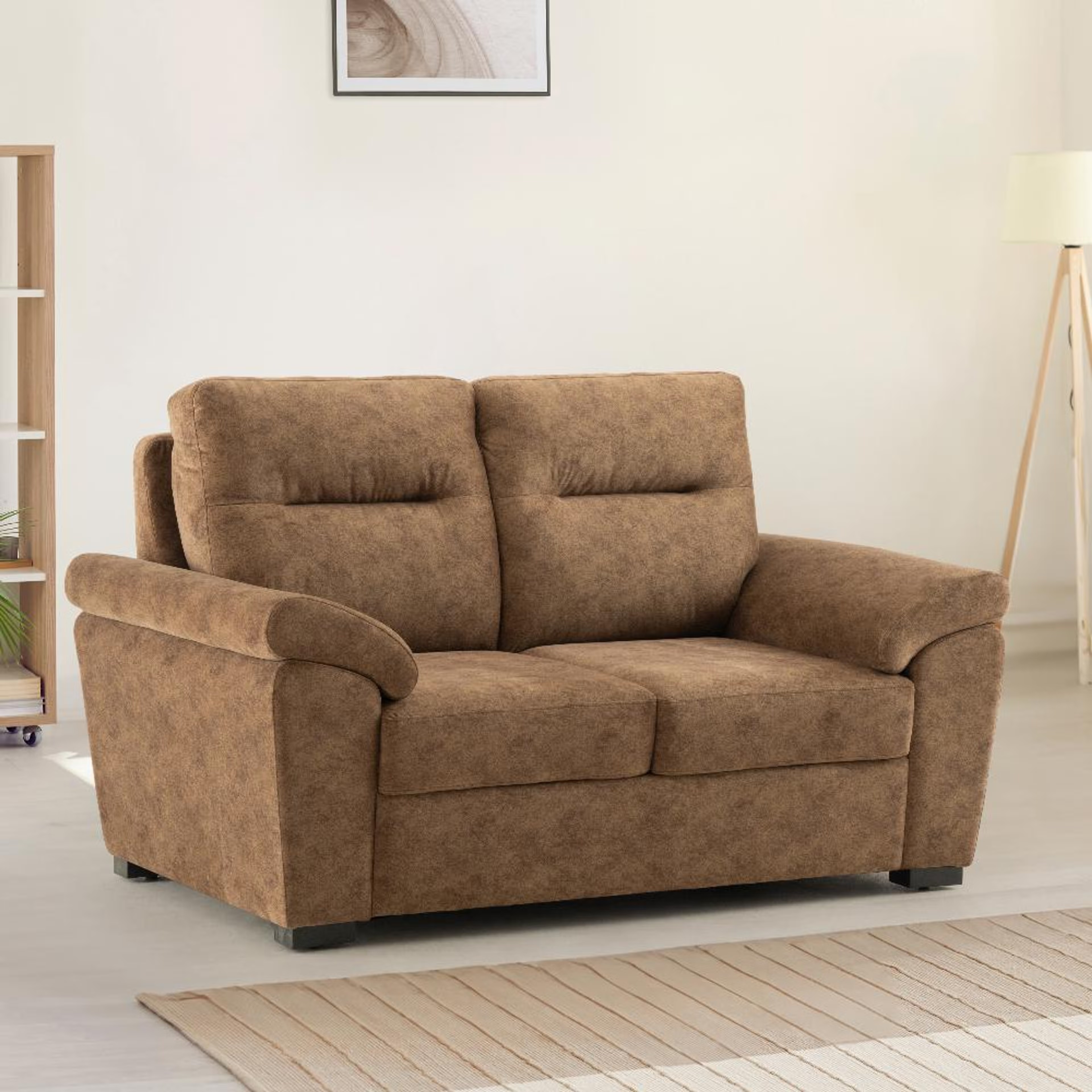 Wakefit Lounger Plus Sofa -Two Seater Regular, Two Seater, Gypsy Bright Leaf