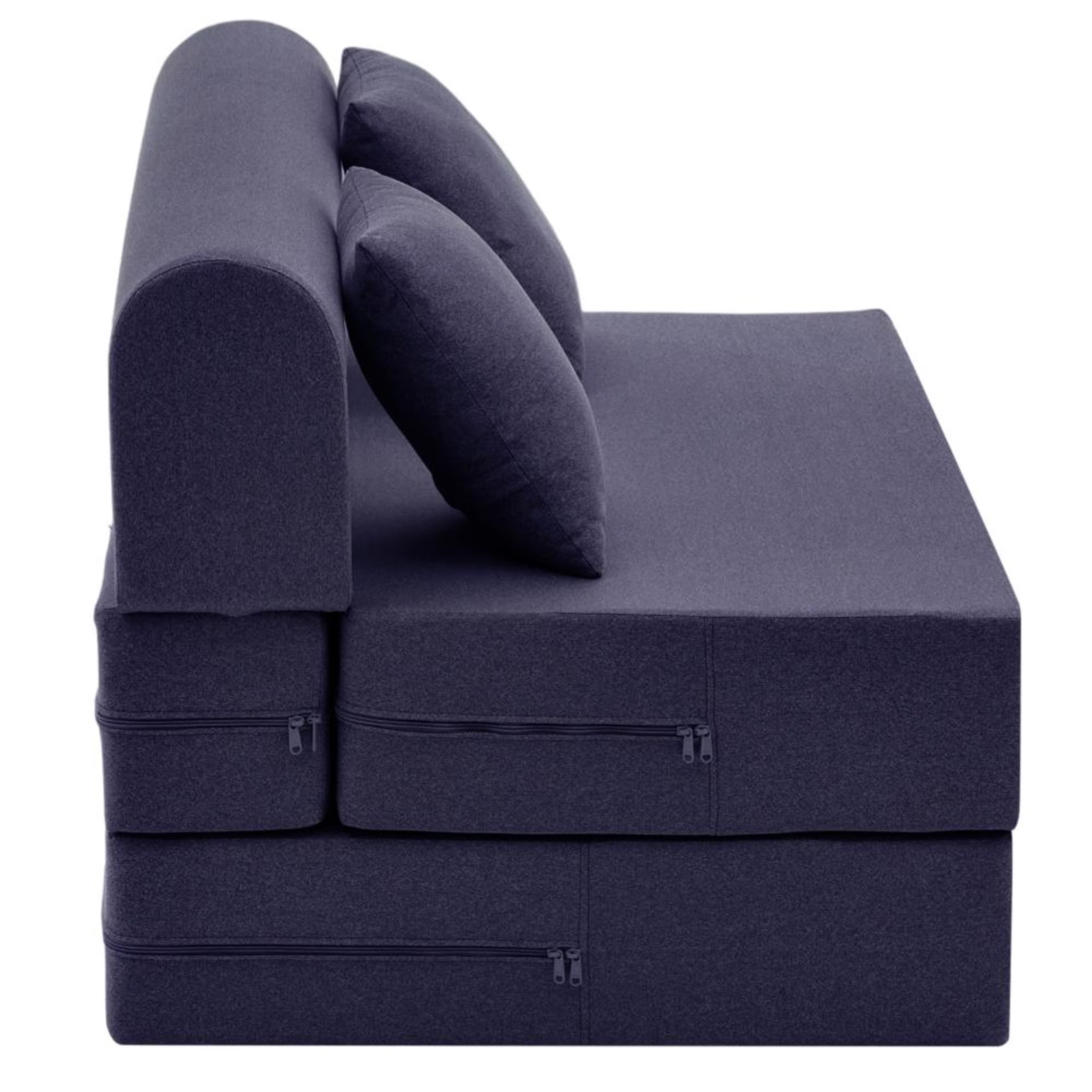 Wakefit Flipper Sofa Cum Bed - Two Seater (6'x4') Feet- WarpKnit Blue Regular, 7.5 Thickness, Two Seater, Warpknit Blue 6 Wakefit Flipper Sofa Cum Bed - Two Seater (6'x4') Feet- WarpKnit Blue Regular, 7.5 Thickness, Two Seater, Warpknit Blue