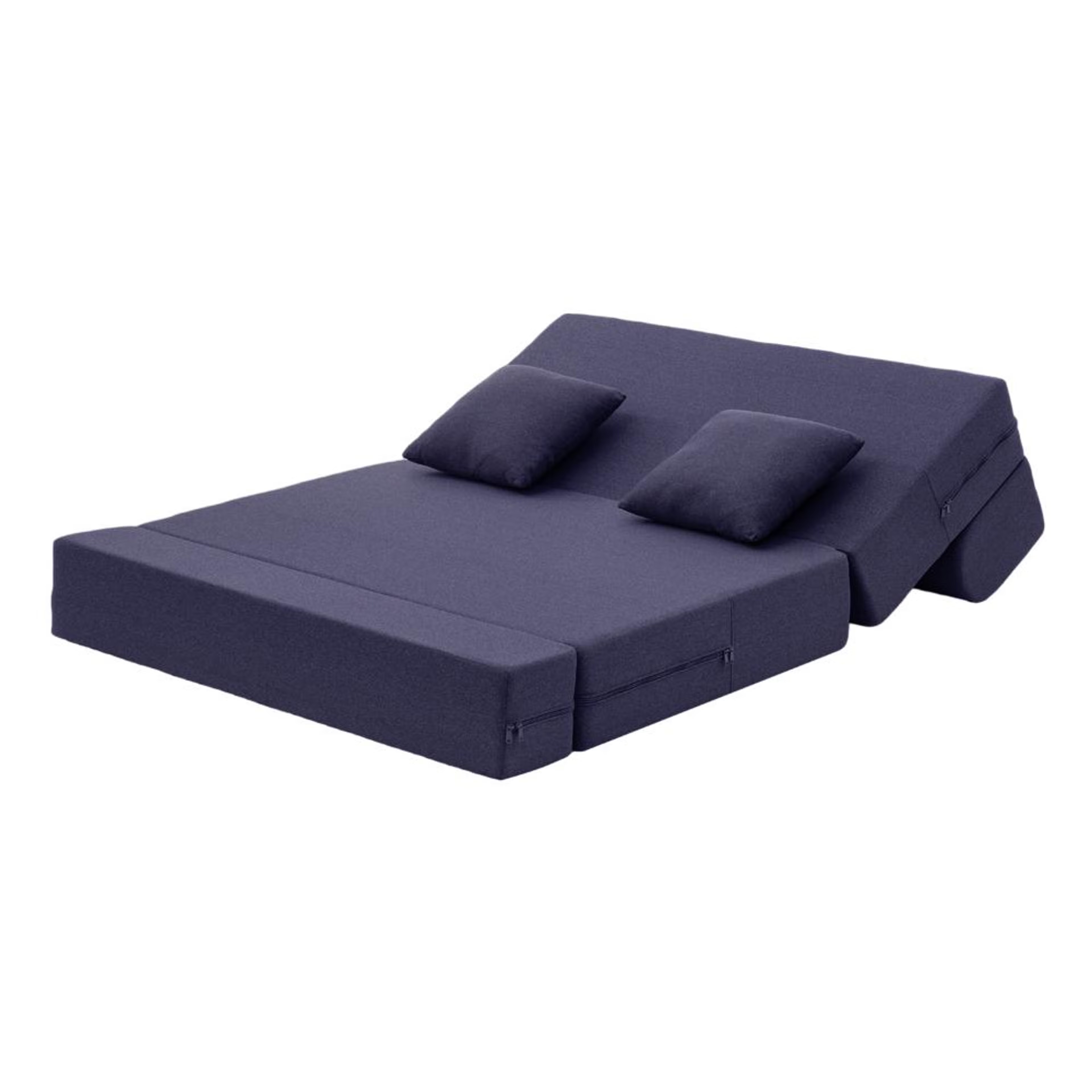 Wakefit Flipper Sofa Cum Bed - Two Seater (6'x4') Feet- WarpKnit Blue Regular, 7.5 Thickness, Two Seater, Warpknit Blue 8 Wakefit Flipper Sofa Cum Bed - Two Seater (6'x4') Feet- WarpKnit Blue Regular, 7.5 Thickness, Two Seater, Warpknit Blue
