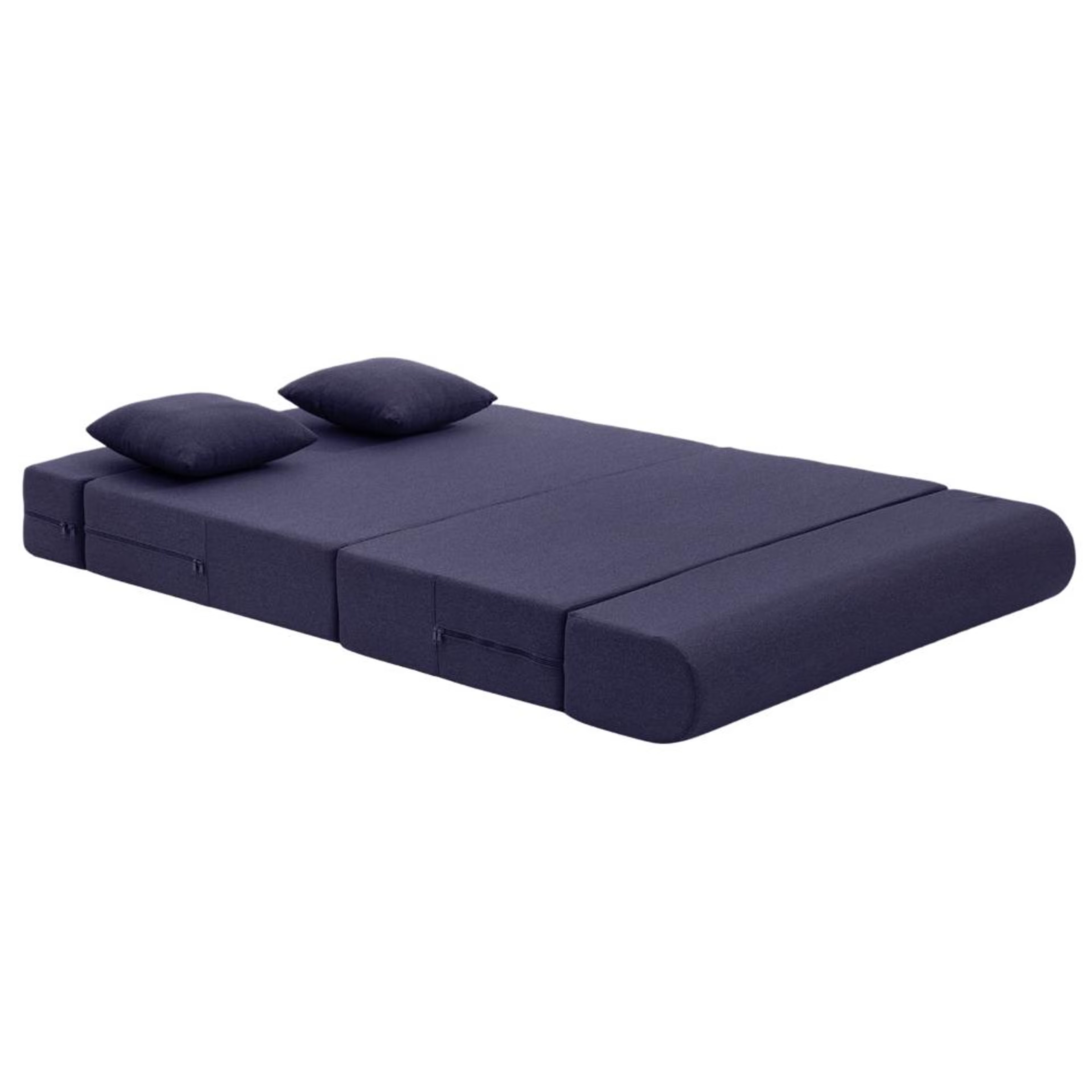 Wakefit Flipper Sofa Cum Bed - Two Seater (6'x4') Feet- WarpKnit Blue Regular, 7.5 Thickness, Two Seater, Warpknit Blue 9 Wakefit Flipper Sofa Cum Bed - Two Seater (6'x4') Feet- WarpKnit Blue Regular, 7.5 Thickness, Two Seater, Warpknit Blue