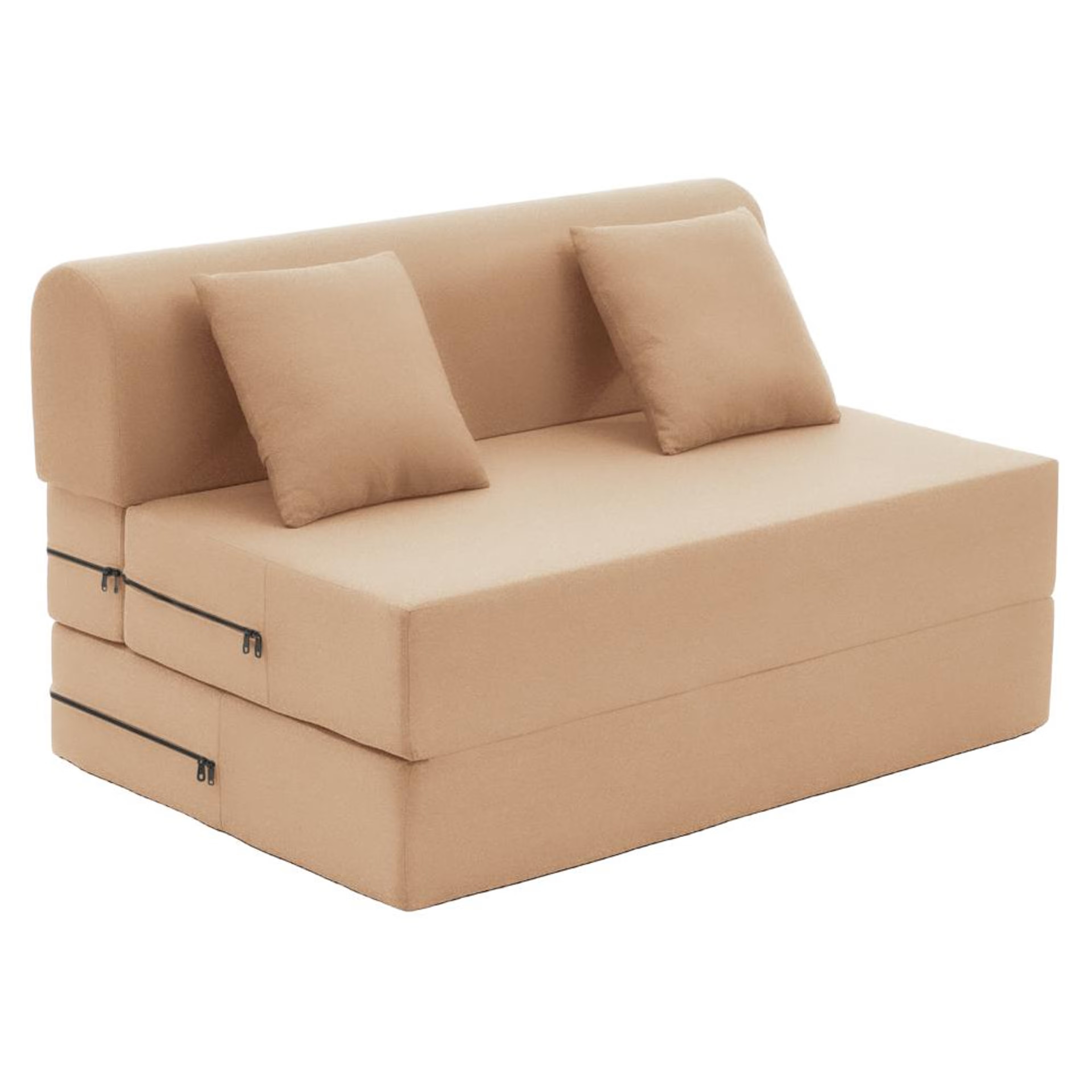 Wakefit Flipper Sofa Cum Bed - Two Seater (6'x4') Feet- WarpKnit Beige Regular, 7.5 Thickness, Two Seater, Warpknit Beige 3 Wakefit Flipper Sofa Cum Bed - Two Seater (6'x4') Feet- WarpKnit Beige Regular, 7.5 Thickness, Two Seater, Warpknit Beige
