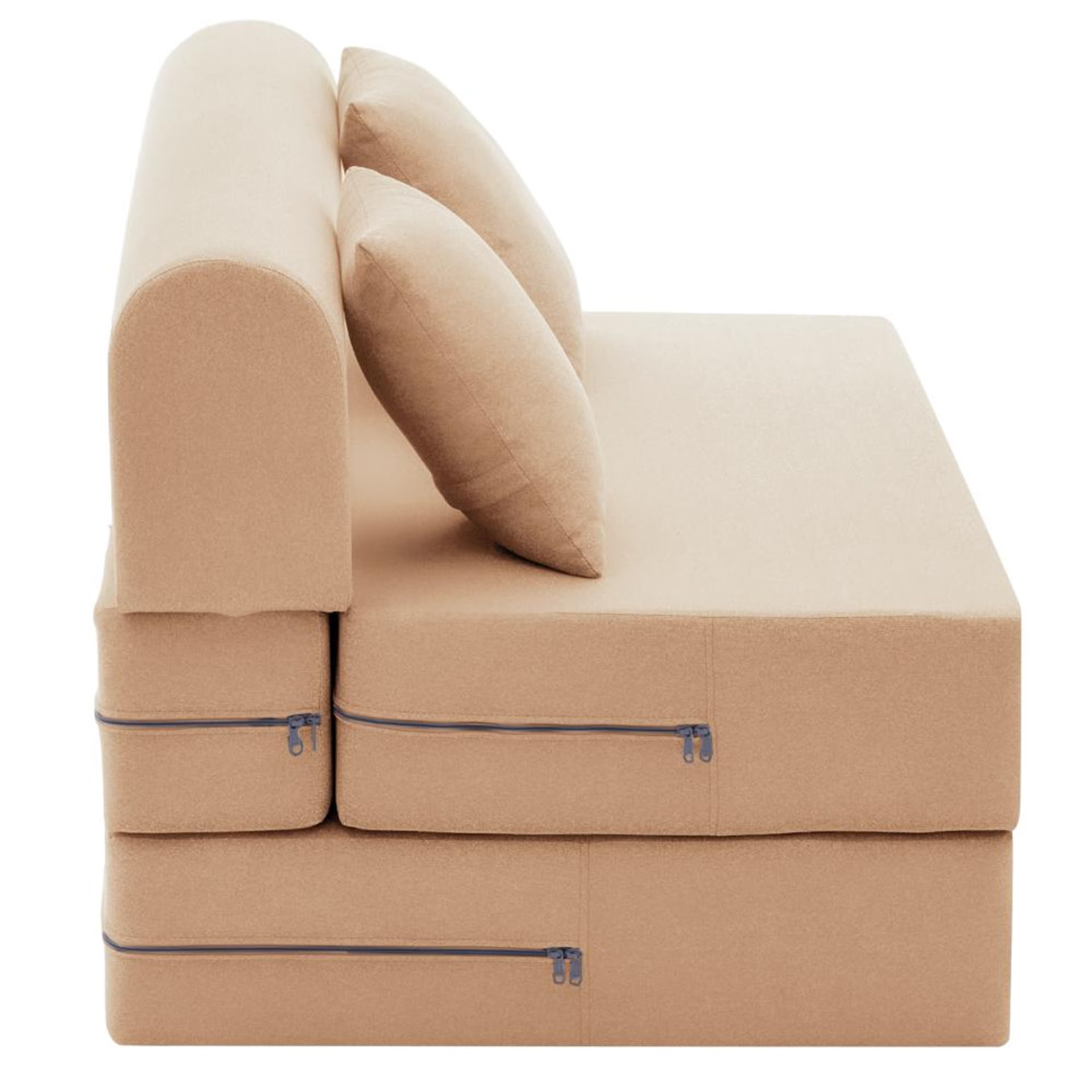 Wakefit Flipper Sofa Cum Bed - Two Seater (6'x4') Feet- WarpKnit Beige Regular, 7.5 Thickness, Two Seater, Warpknit Beige 4 Wakefit Flipper Sofa Cum Bed - Two Seater (6'x4') Feet- WarpKnit Beige Regular, 7.5 Thickness, Two Seater, Warpknit Beige