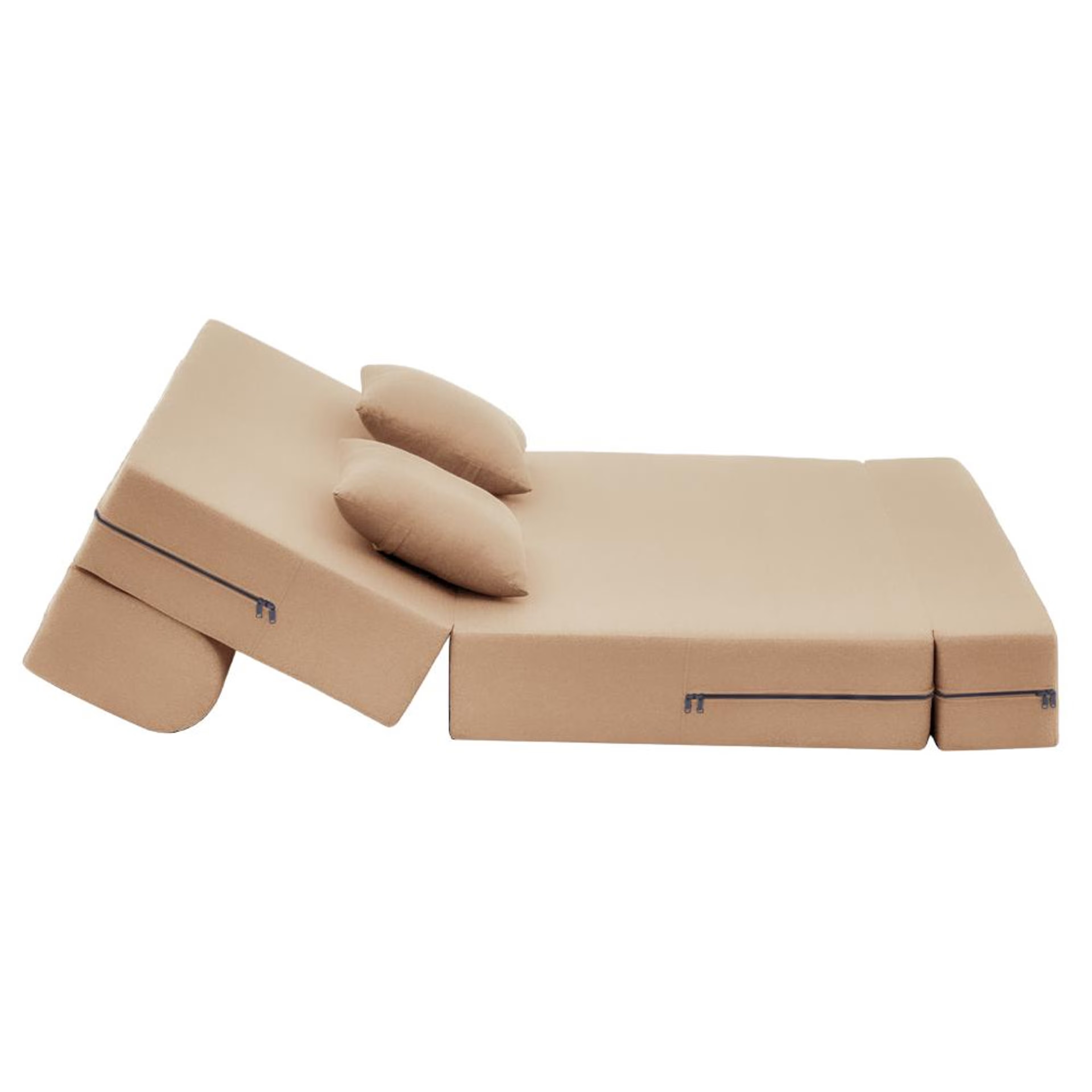 Wakefit Flipper Sofa Cum Bed - Two Seater (6'x4') Feet- WarpKnit Beige Regular, 7.5 Thickness, Two Seater, Warpknit Beige 5 Wakefit Flipper Sofa Cum Bed - Two Seater (6'x4') Feet- WarpKnit Beige Regular, 7.5 Thickness, Two Seater, Warpknit Beige