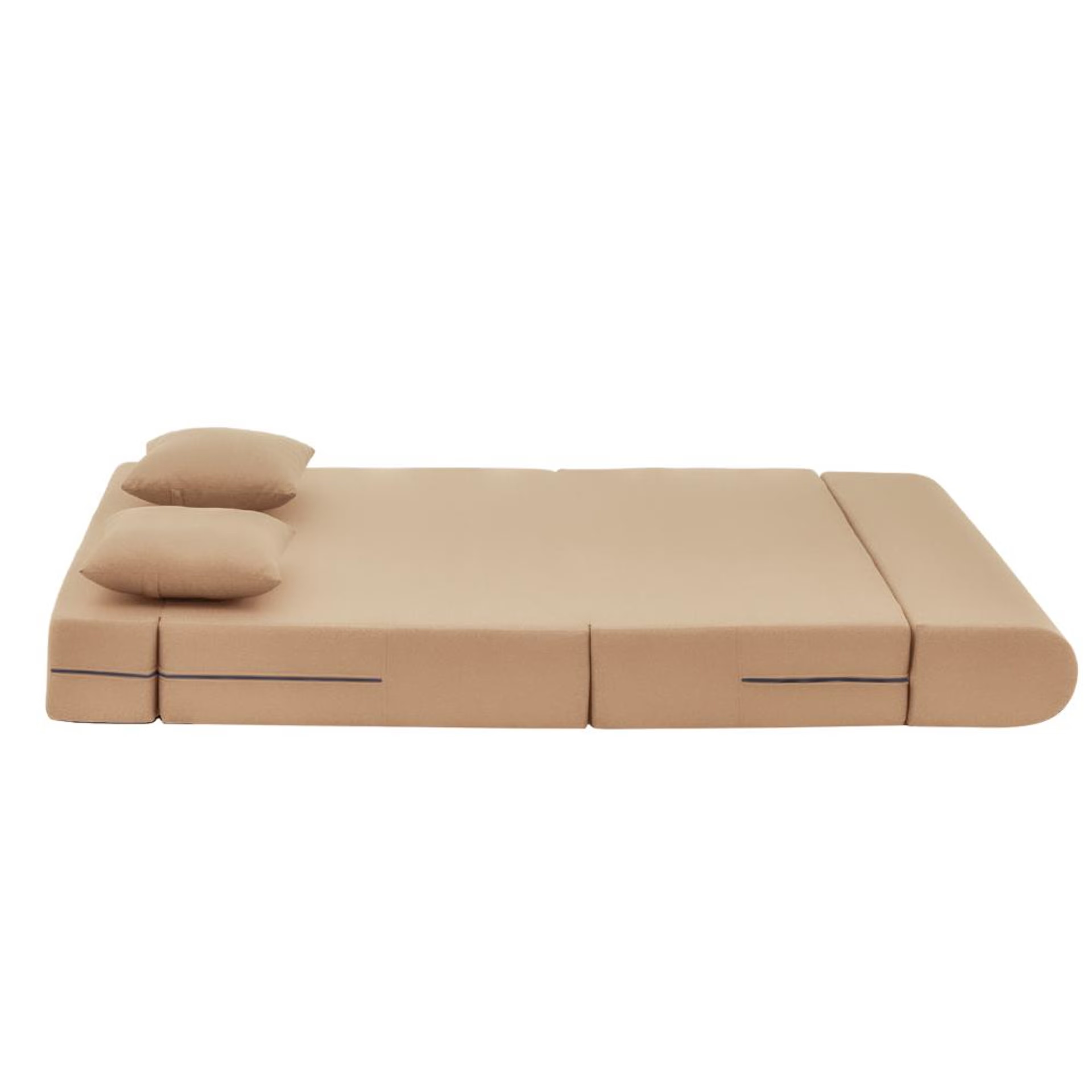 Wakefit Flipper Sofa Cum Bed - Two Seater (6'x4') Feet- WarpKnit Beige Regular, 7.5 Thickness, Two Seater, Warpknit Beige 6 Wakefit Flipper Sofa Cum Bed - Two Seater (6'x4') Feet- WarpKnit Beige Regular, 7.5 Thickness, Two Seater, Warpknit Beige