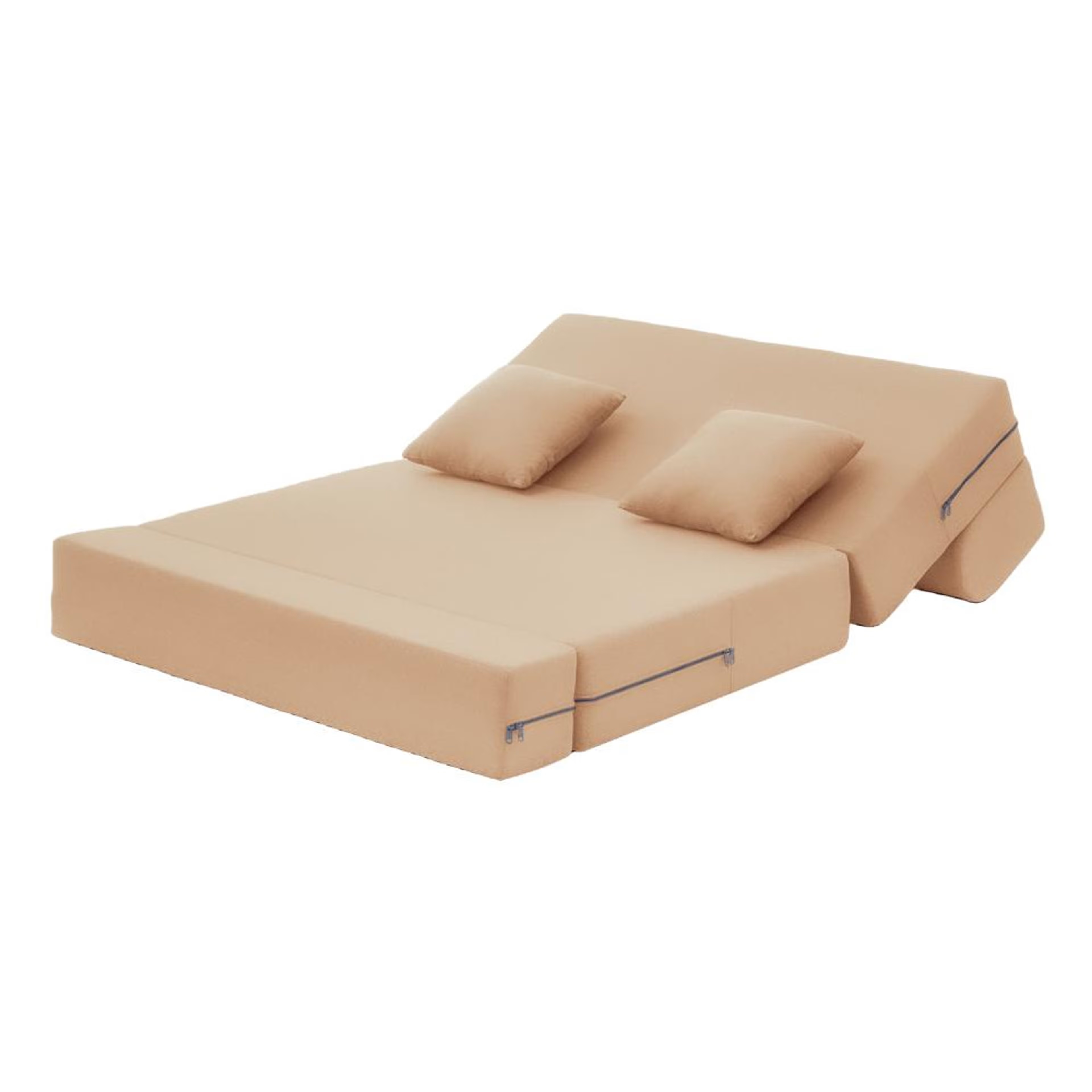 Wakefit Flipper Sofa Cum Bed - Two Seater (6'x4') Feet- WarpKnit Beige Regular, 7.5 Thickness, Two Seater, Warpknit Beige 7 Wakefit Flipper Sofa Cum Bed - Two Seater (6'x4') Feet- WarpKnit Beige Regular, 7.5 Thickness, Two Seater, Warpknit Beige