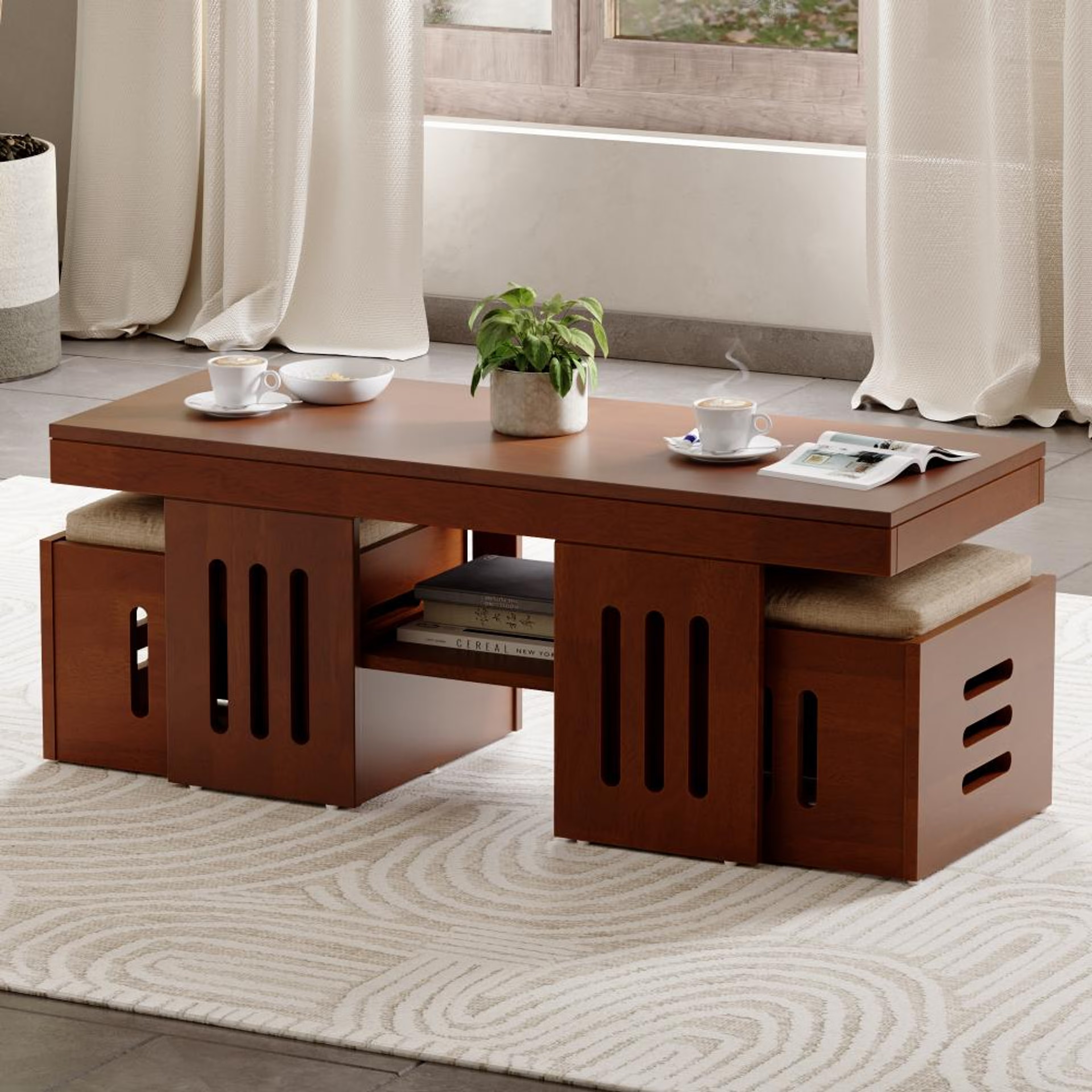 Peaberry Solidwood Coffee Table