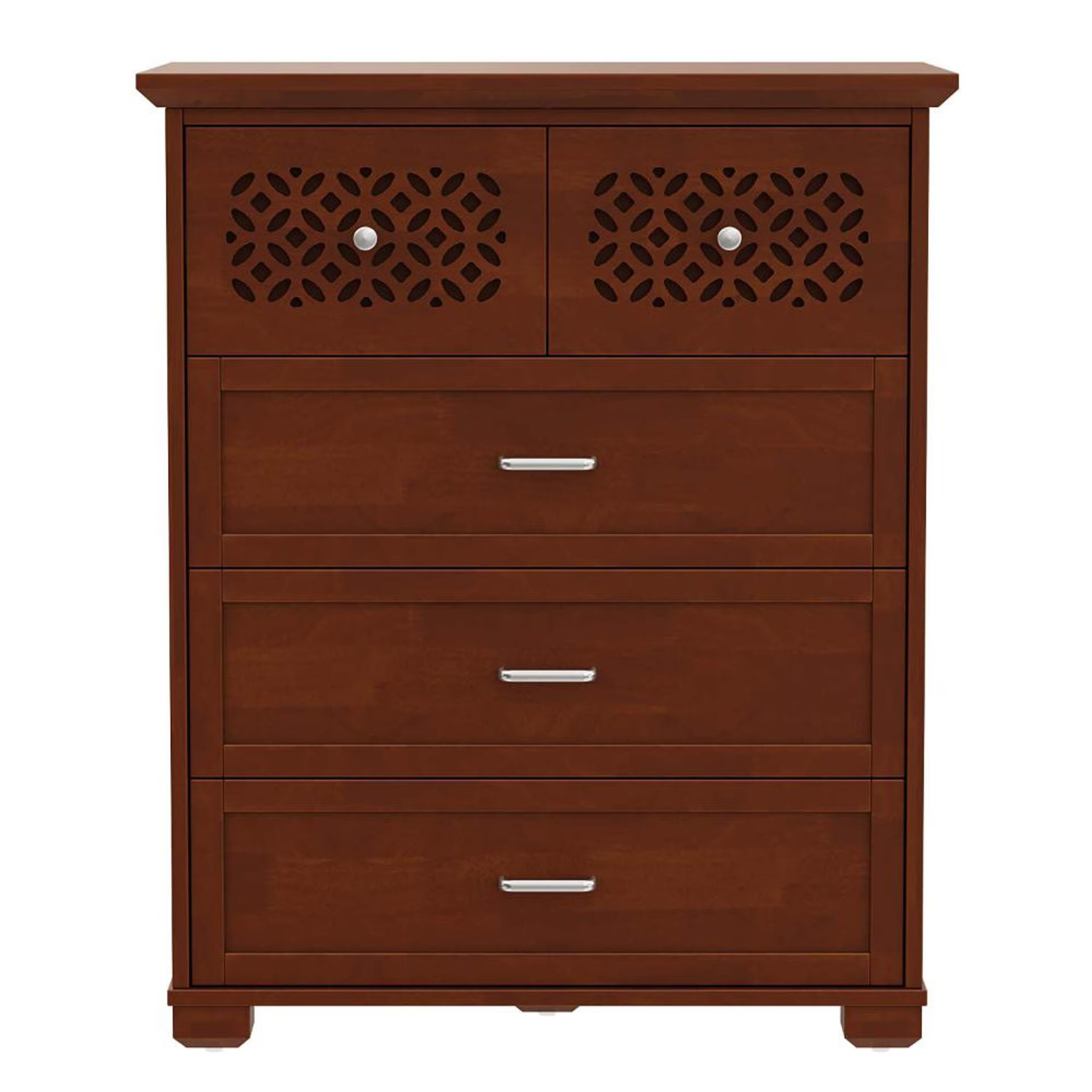 Elena Solid Wood Chest of Drawers Golden Brown