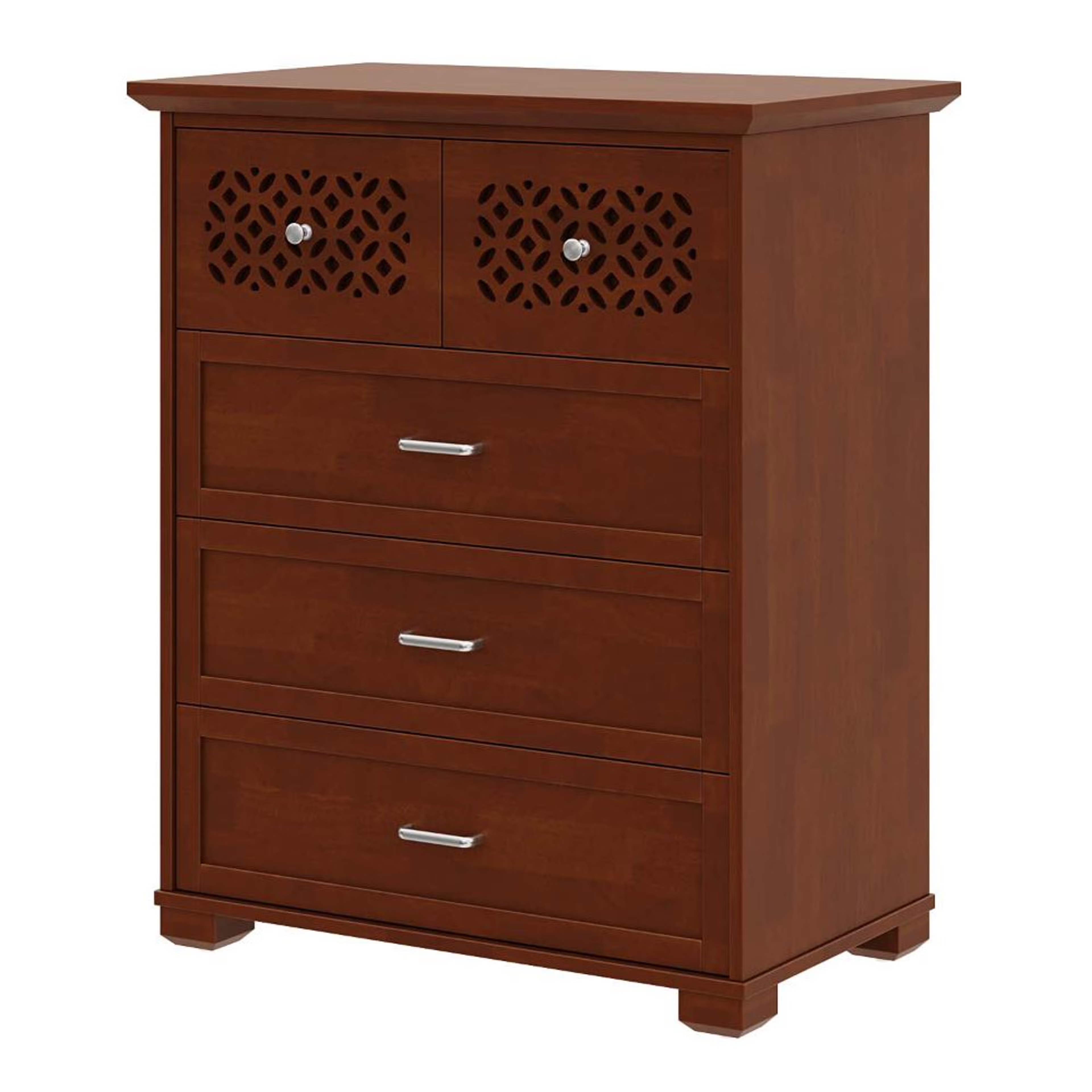 Elena Solid Wood Chest of Drawers Golden Brown