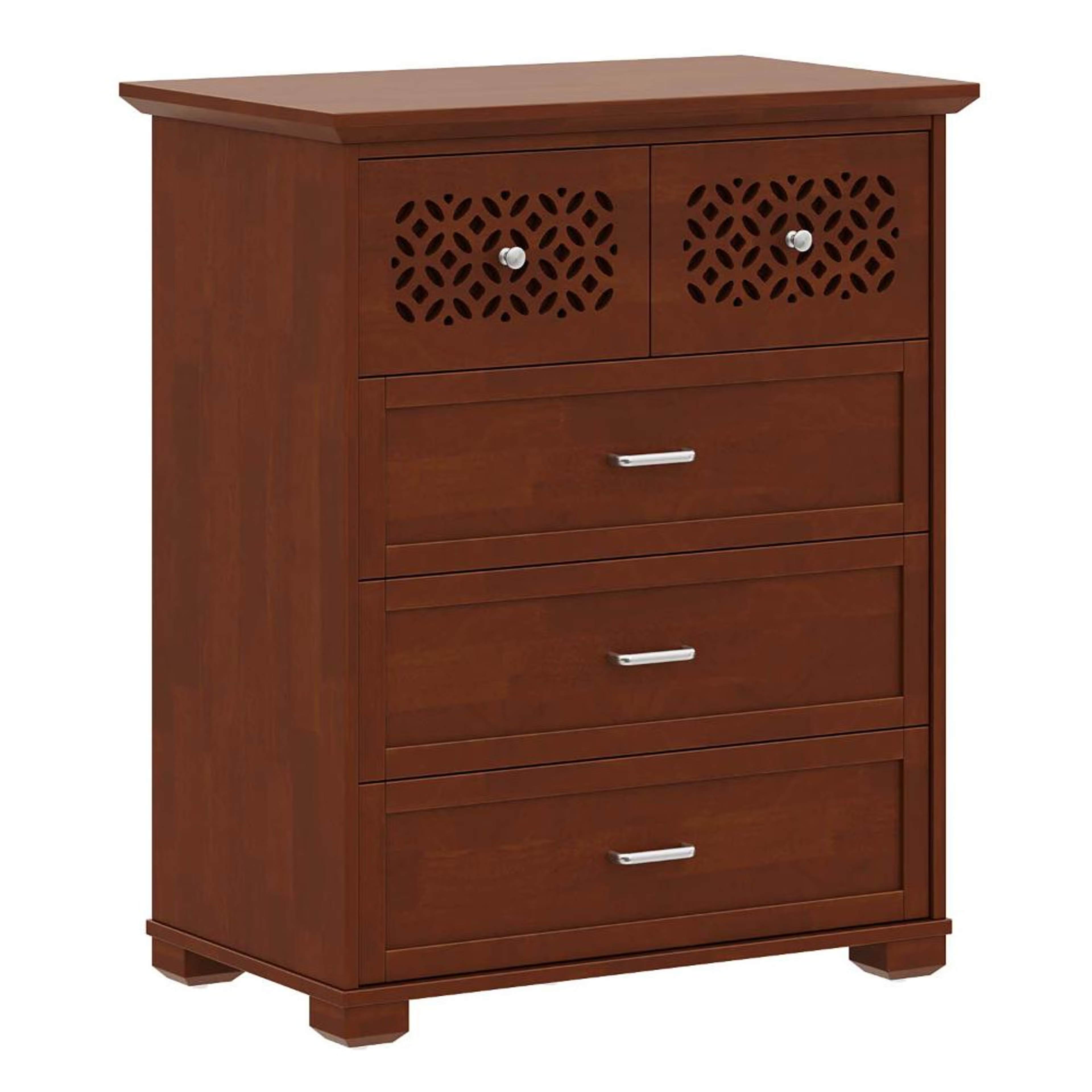 Elena Solid Wood Chest of Drawers Golden Brown 4 Elena Solid Wood Chest of Drawers Golden Brown