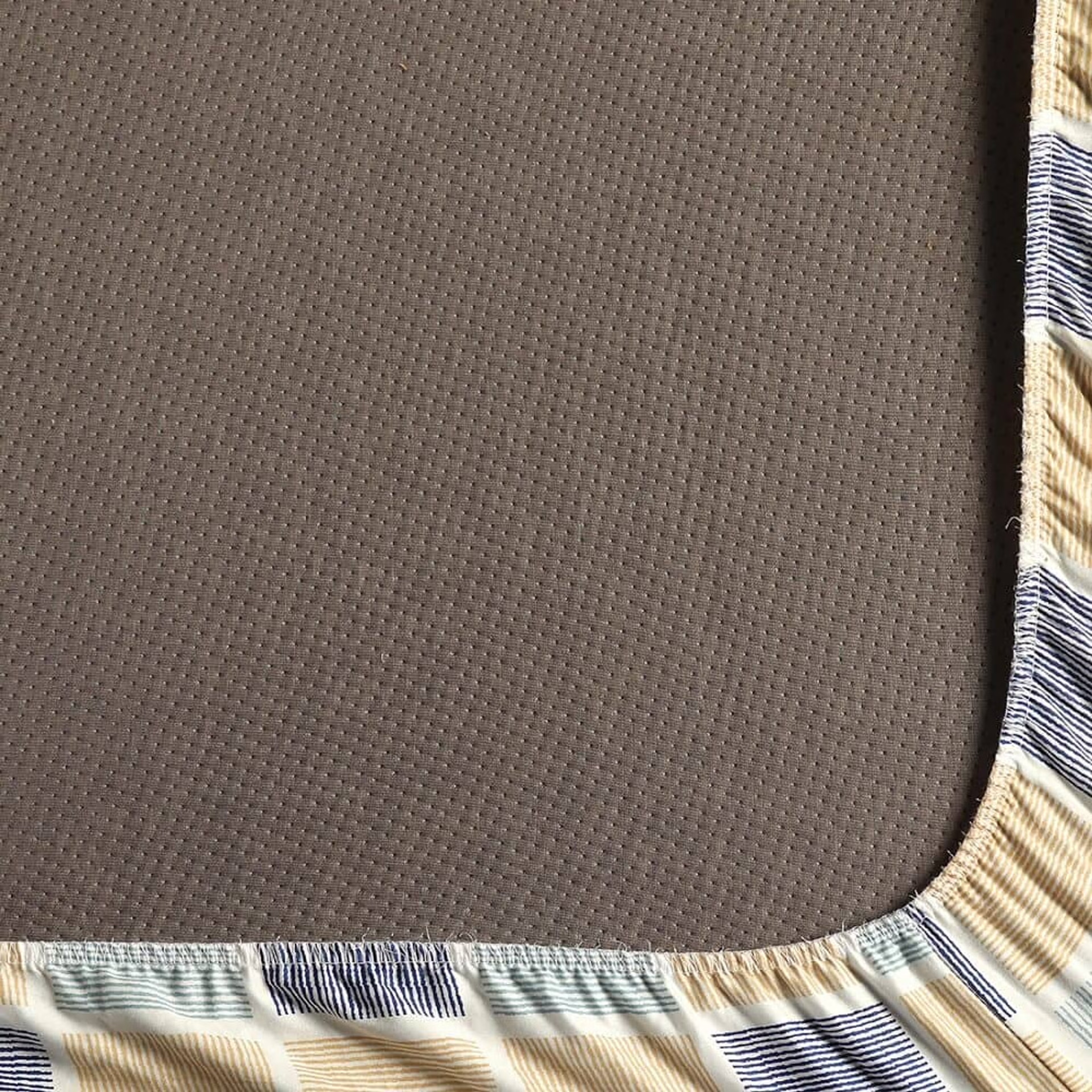 Home 46 Wakefit 100% Cotton 200 TC Fitted Bedsheet With 1 Pillow Covers | Chekkers Single - 72" x 36\