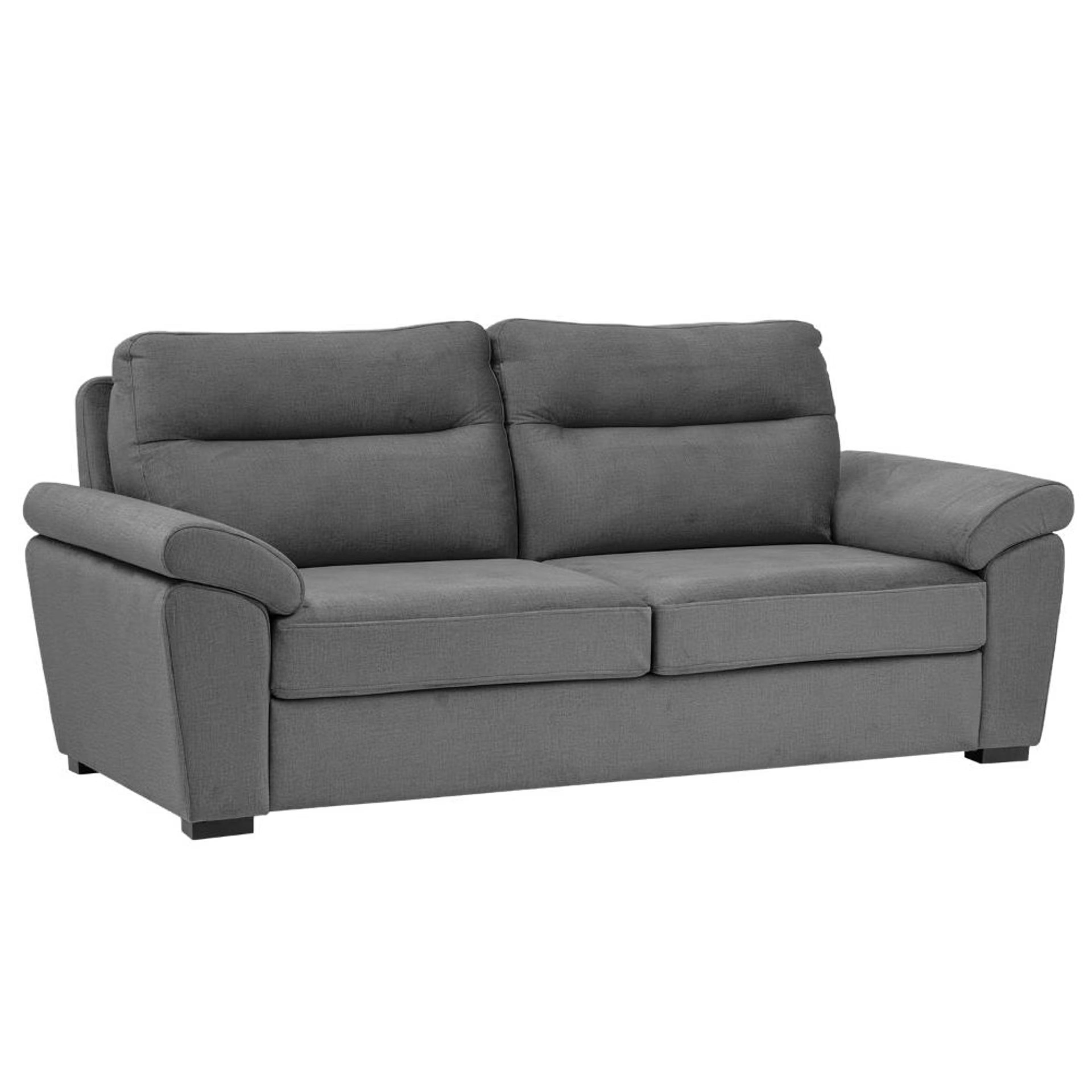 Wakefit Lounger Plus Sofa -Three Seater Regular, Three Seater, Charcoal Grey