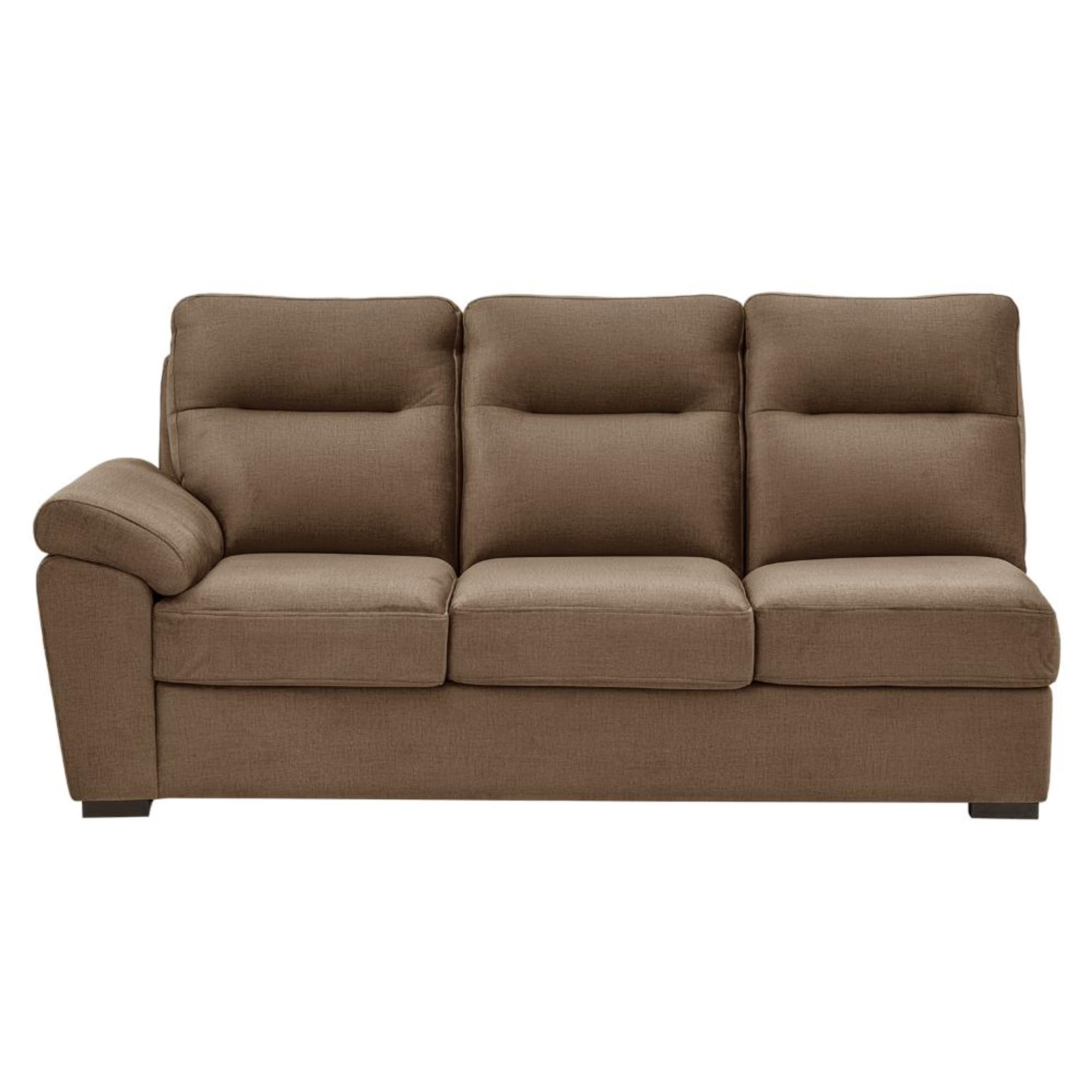 Home 37 Wakefit Lounger Plus Sofa - (3 Seater + Right Aligned Chaise) Sectional, Set (3 Seater + Right Aligned Chaise), Mocha Brown