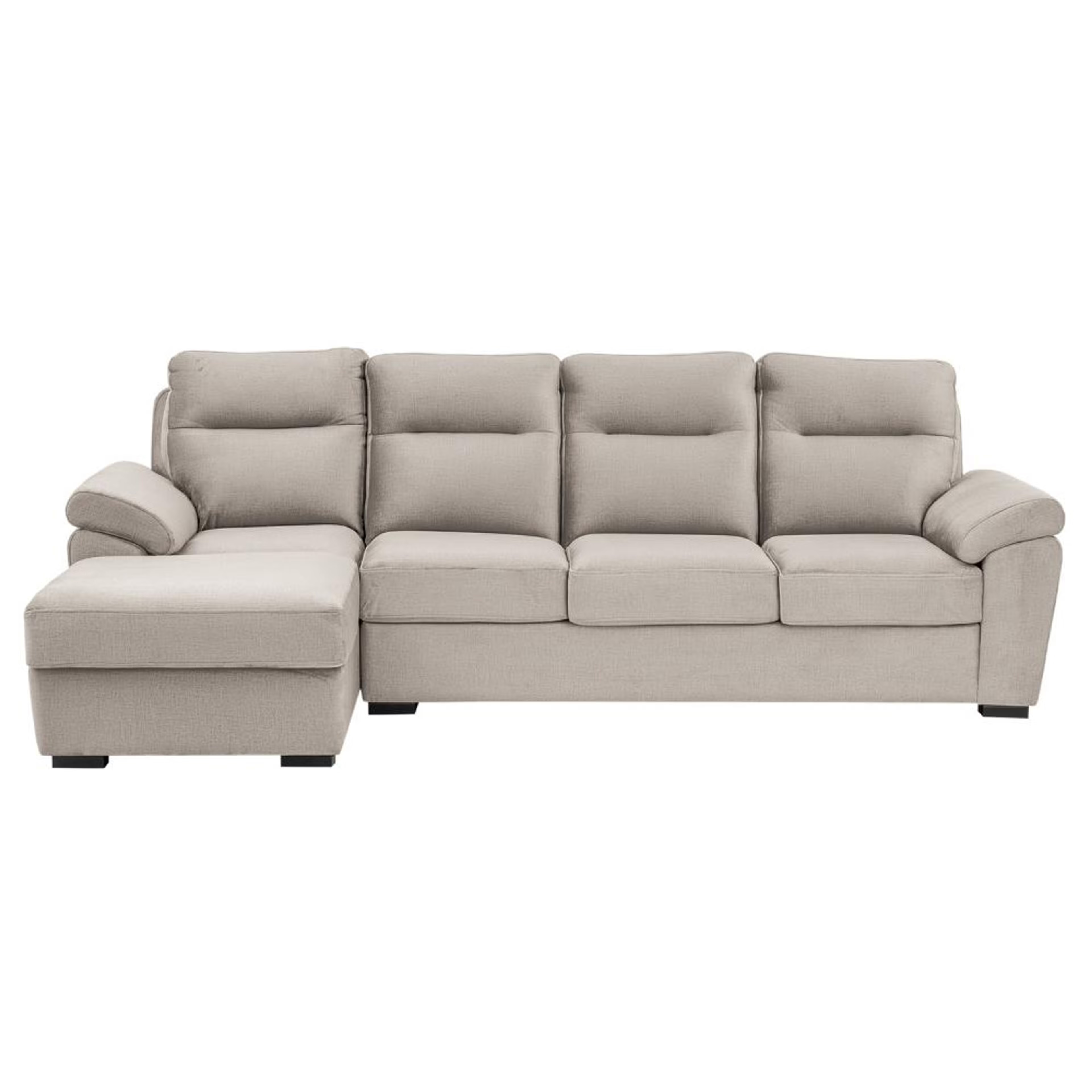 Home 40 Wakefit Lounger Plus Sofa - (3 Seater +Left Aligned Chaise) Sectional, Set (3 Seater + Left Aligned Chaise), White