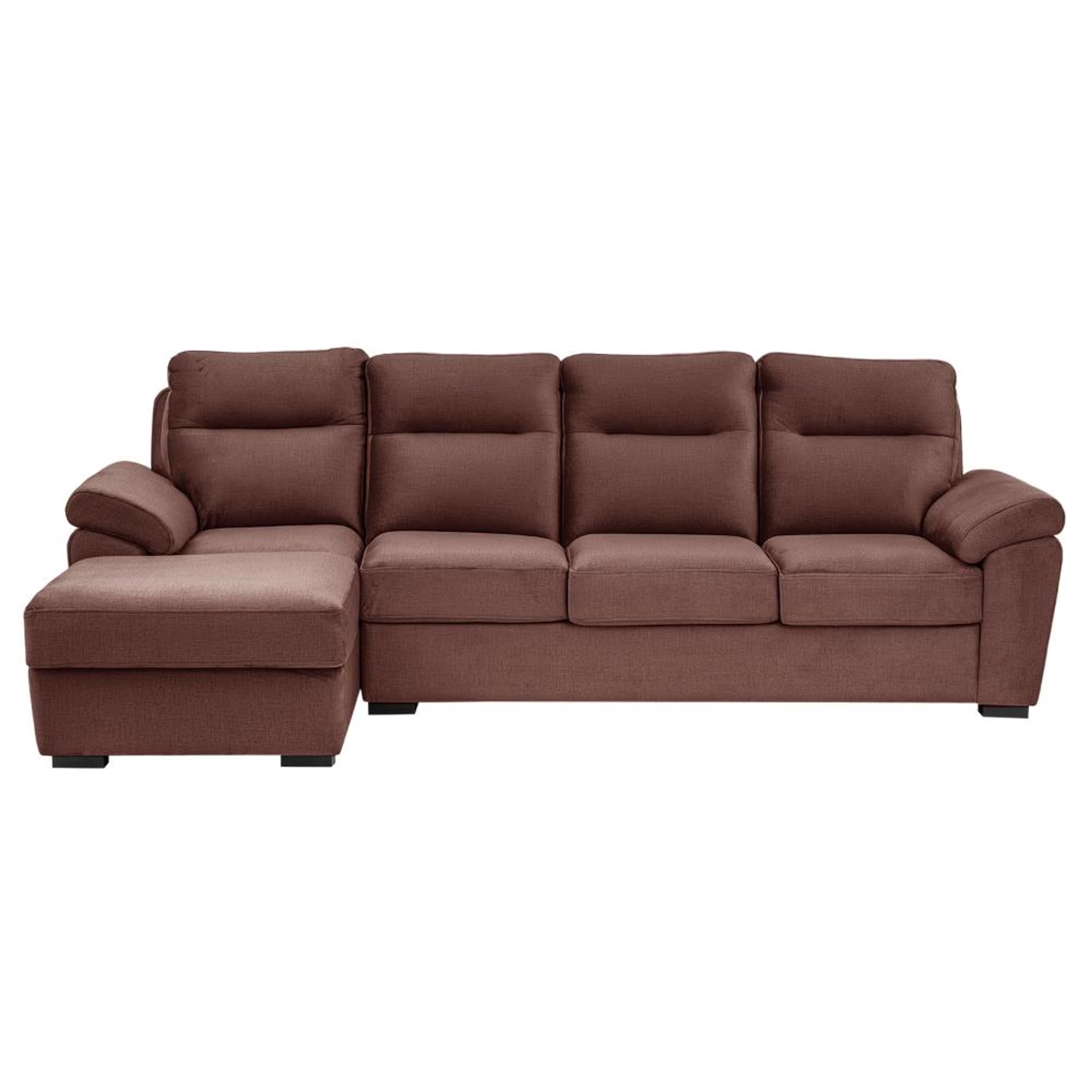 Home 37 Wakefit Lounger Plus Sofa - (3 Seater +Left Aligned Chaise) Sectional, Set (3 Seater + Left Aligned Chaise), Rose Brown