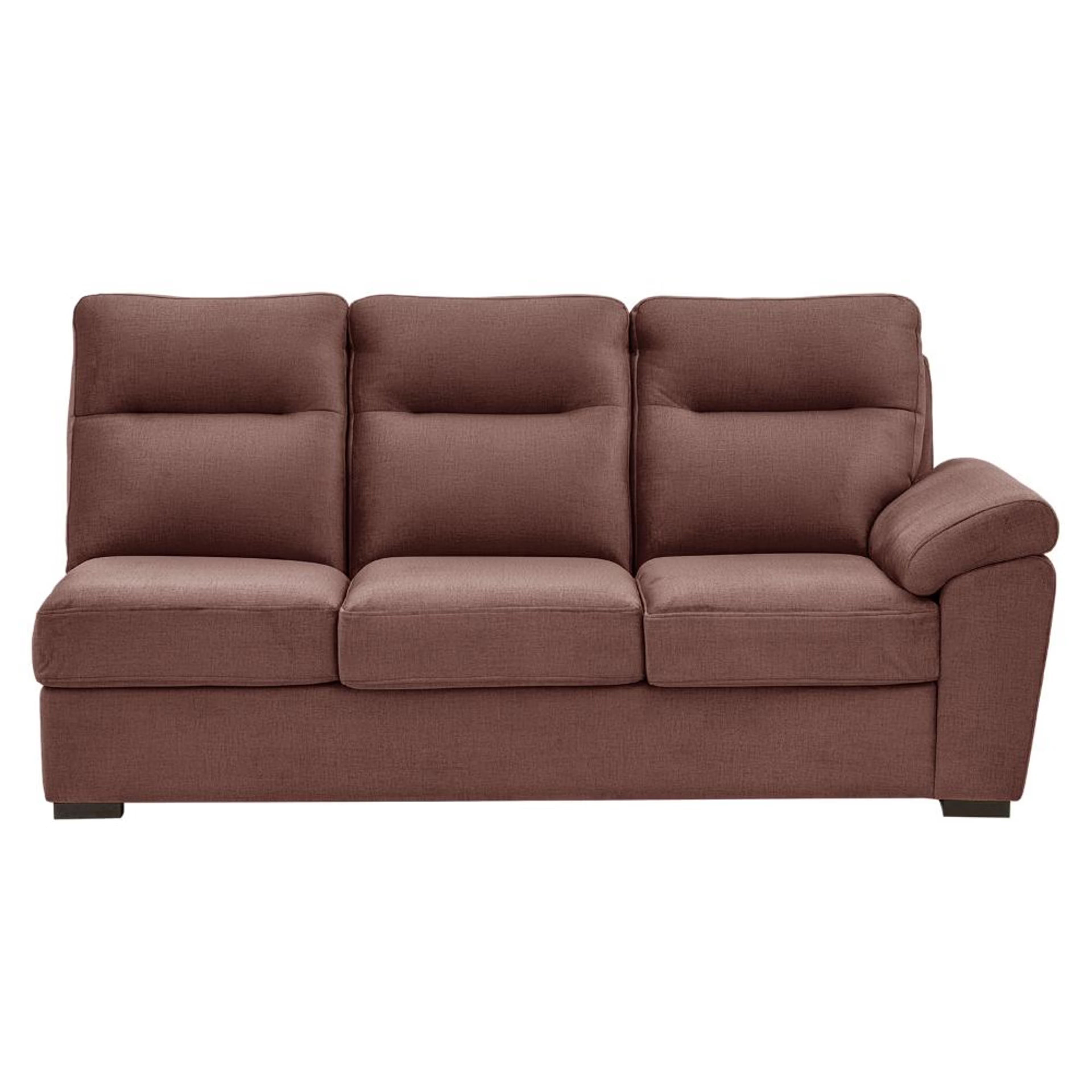 Home 38 Wakefit Lounger Plus Sofa - (3 Seater +Left Aligned Chaise) Sectional, Set (3 Seater + Left Aligned Chaise), Rose Brown