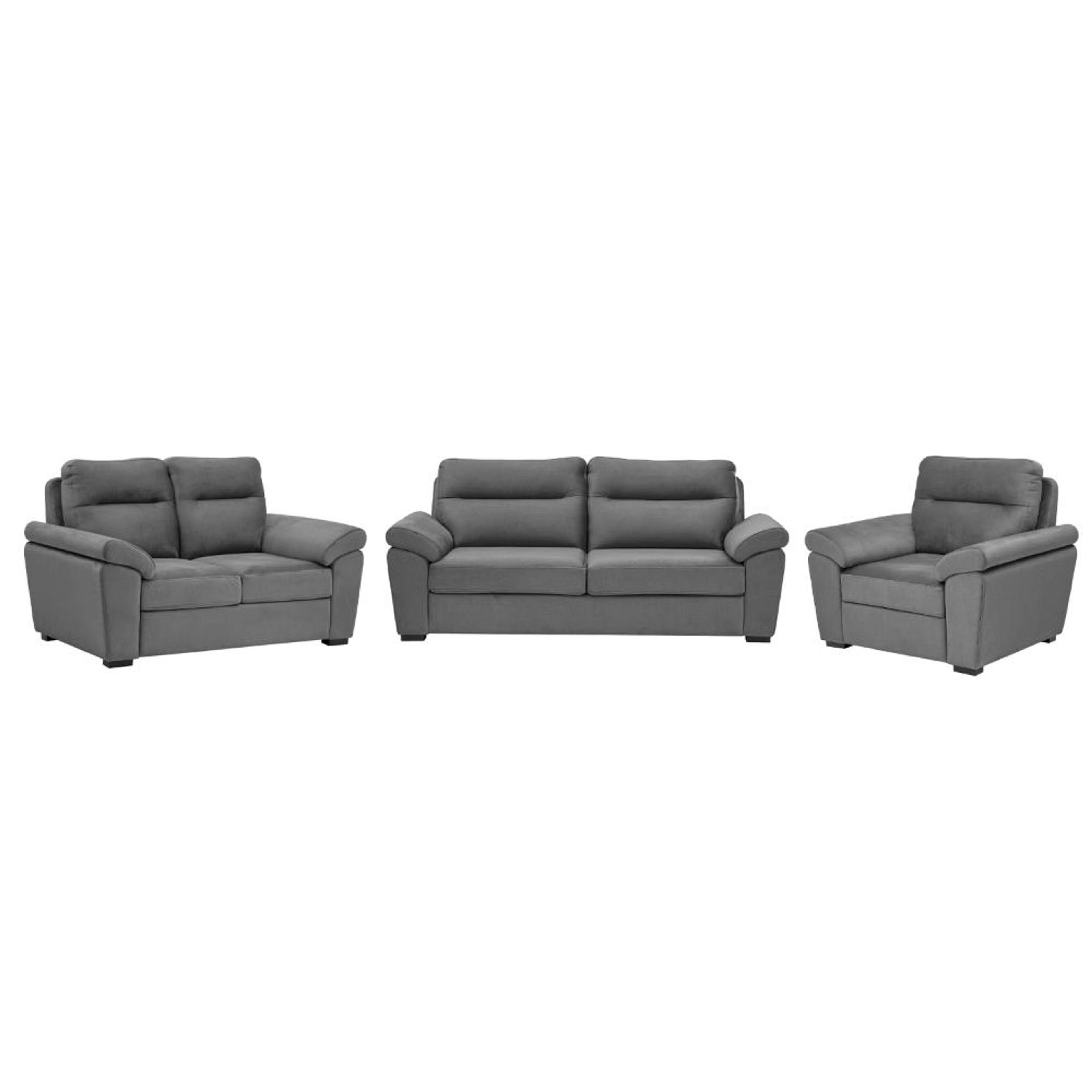 Home 28 Wakefit Lounger Plus Sofa set (3+2+1) Seater Regular, Set (3+2+1), Charcoal Grey