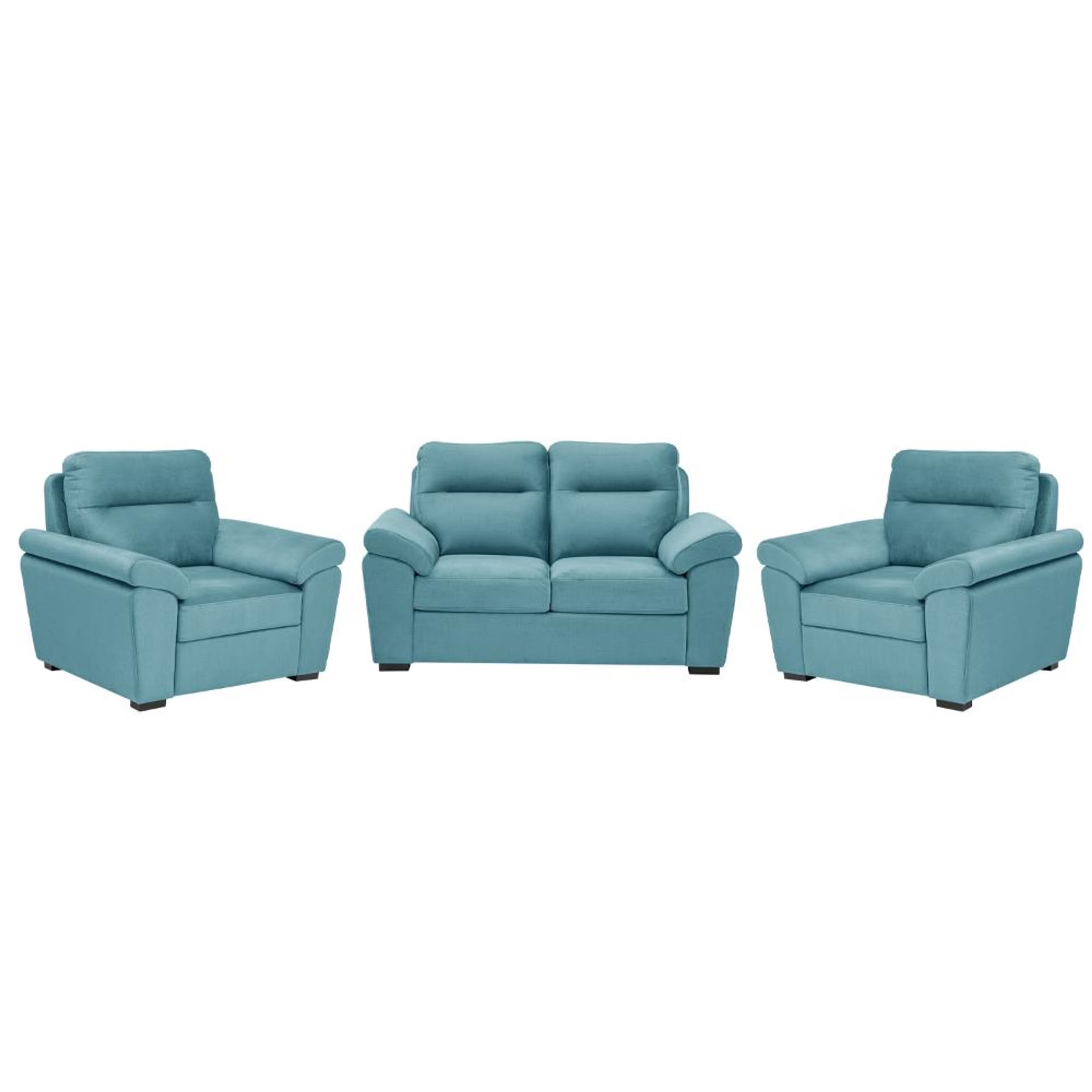 Home 39 Wakefit Lounger Plus Sofa set (2+1+1) Seater Regular, Set (2+1+1), Aqua Blue