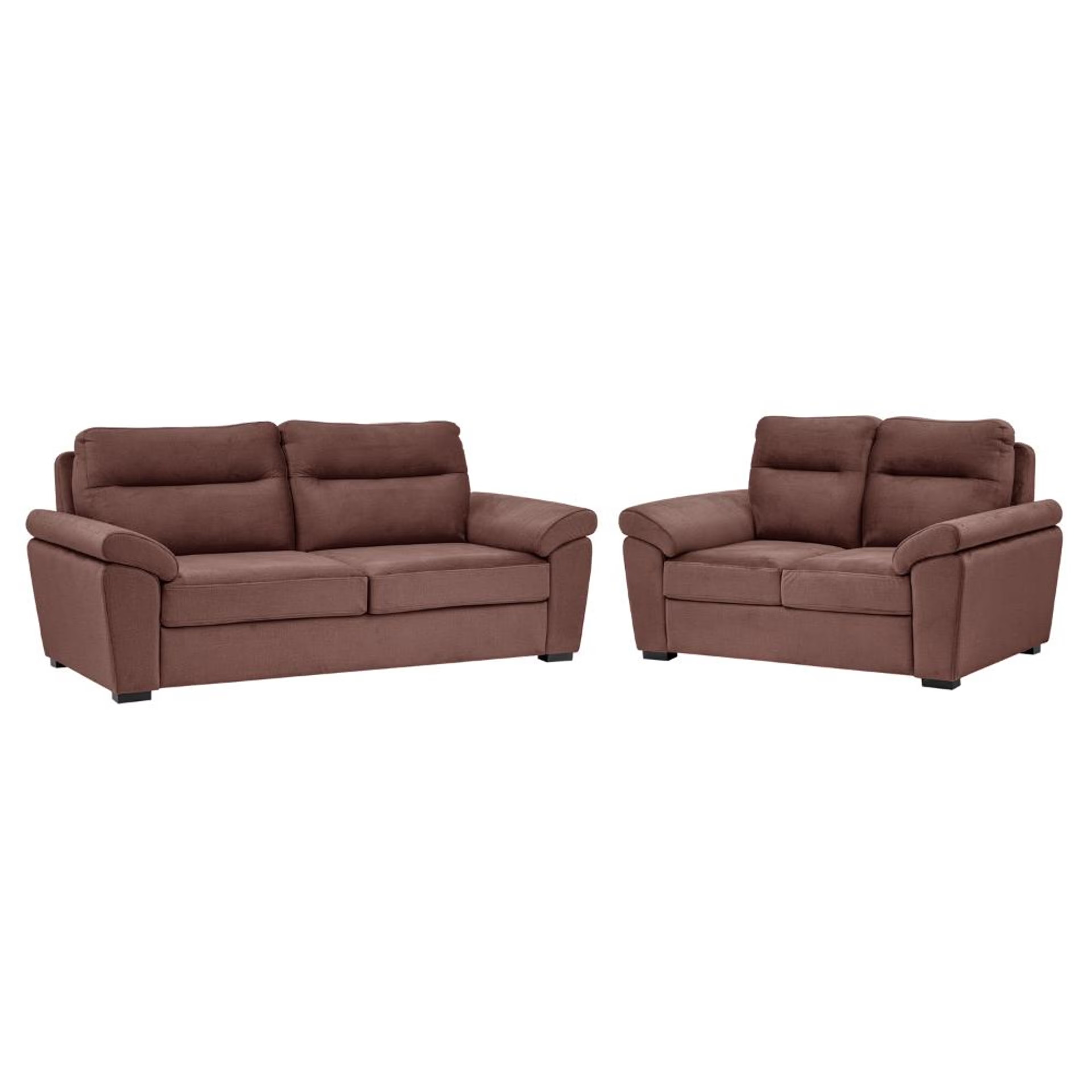 Wakefit Lounger Plus Sofa set (3+2) Seater Regular, Set (3+2), Rose Brown