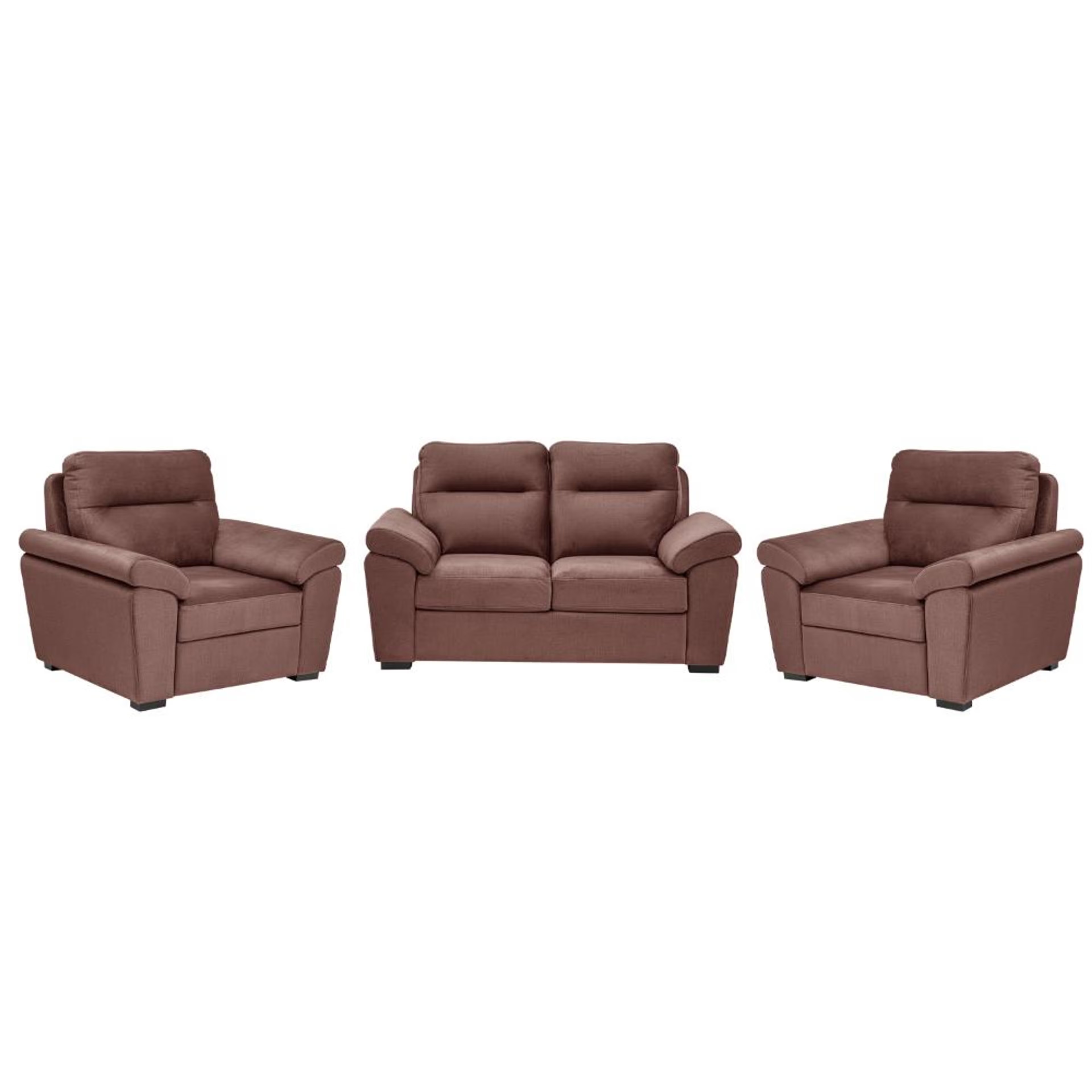 Home 28 Wakefit Lounger Plus Sofa set (2+1+1) Seater Regular, Set (2+1+1), Rose Brown