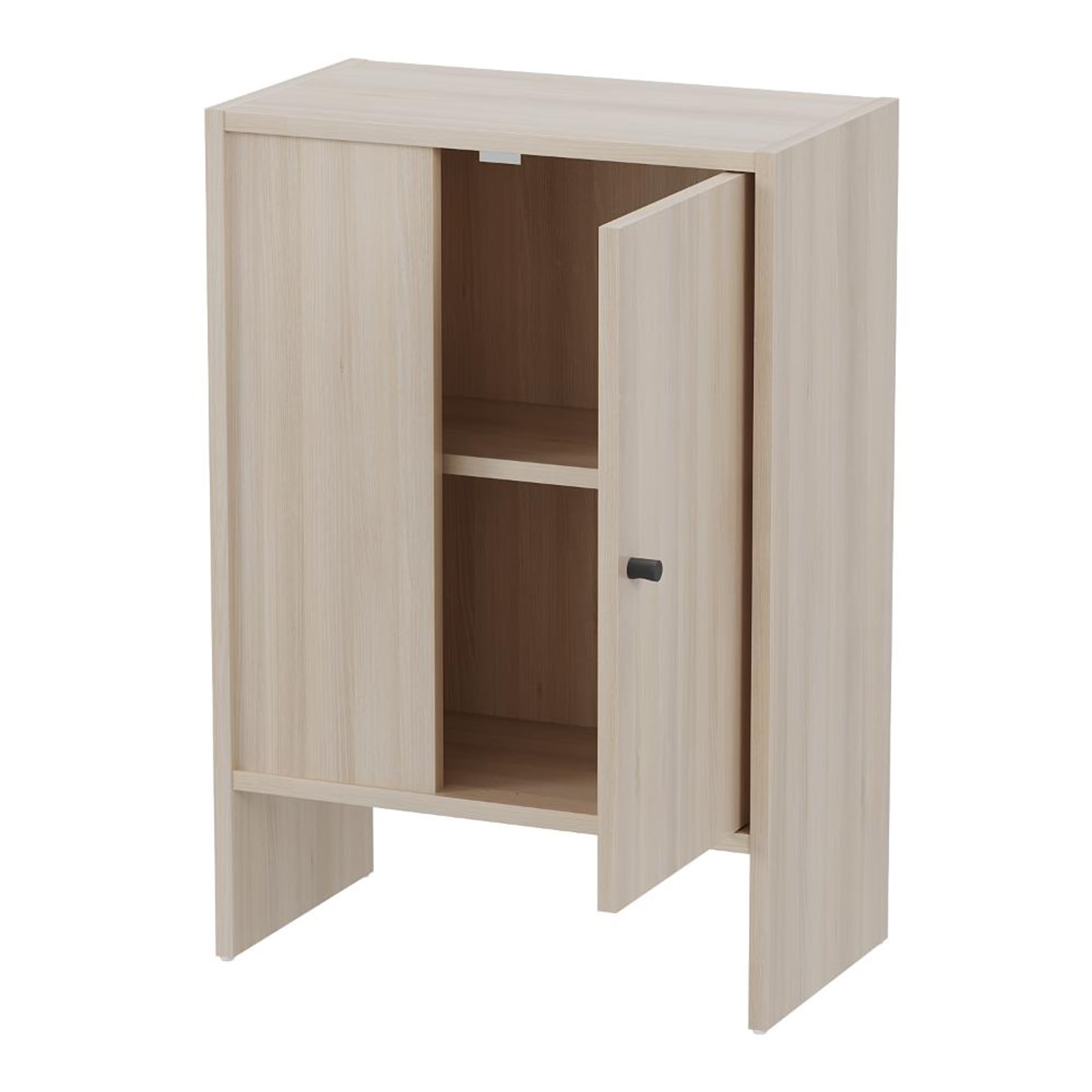 Wakefit Almeida Engineered Wood Cabinet in Moldau Acacia with 2 closed compartments Moldau Acacia