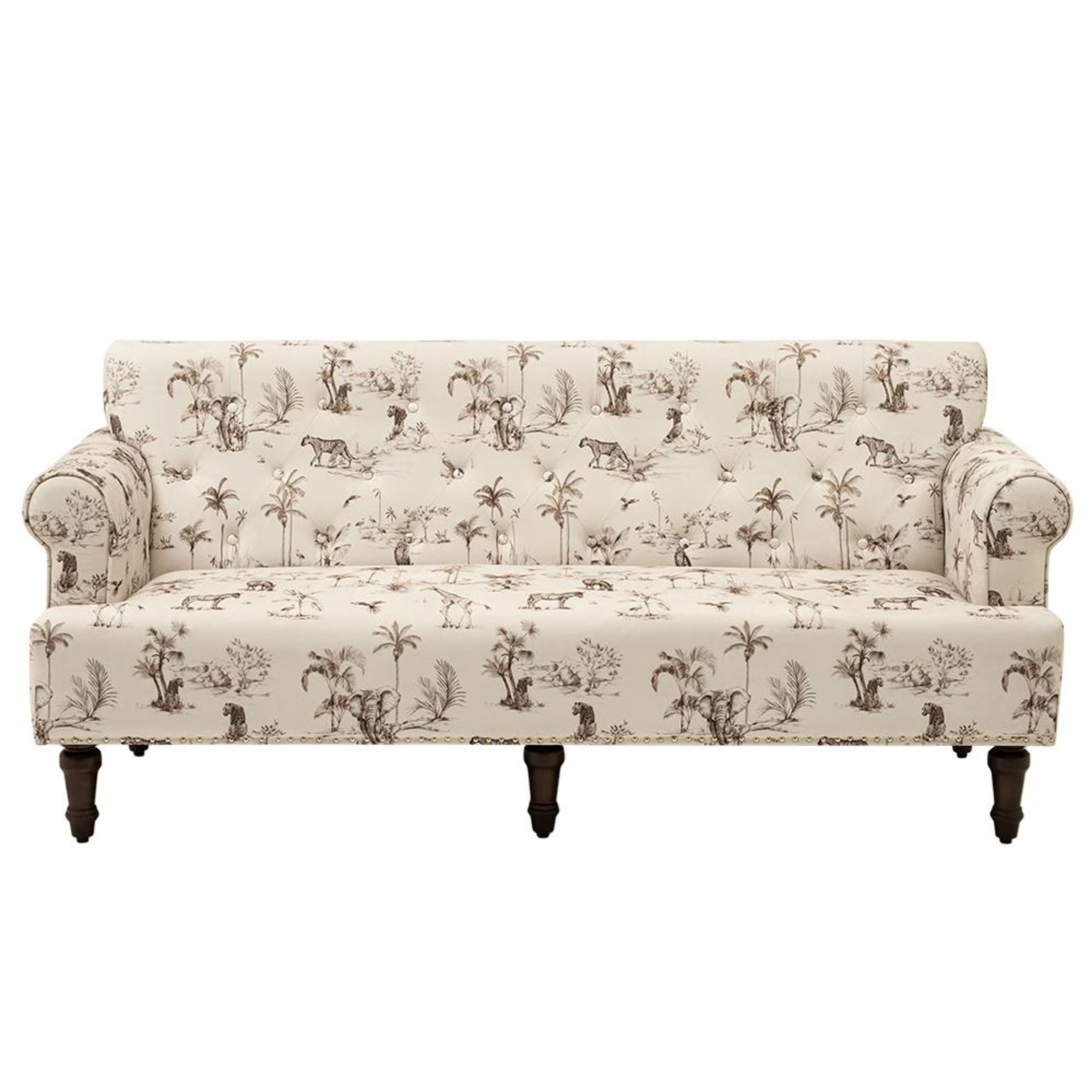 Home 41 Wakefit Maseru Sofa - Three Seater Three Seater, Velvet Savannah