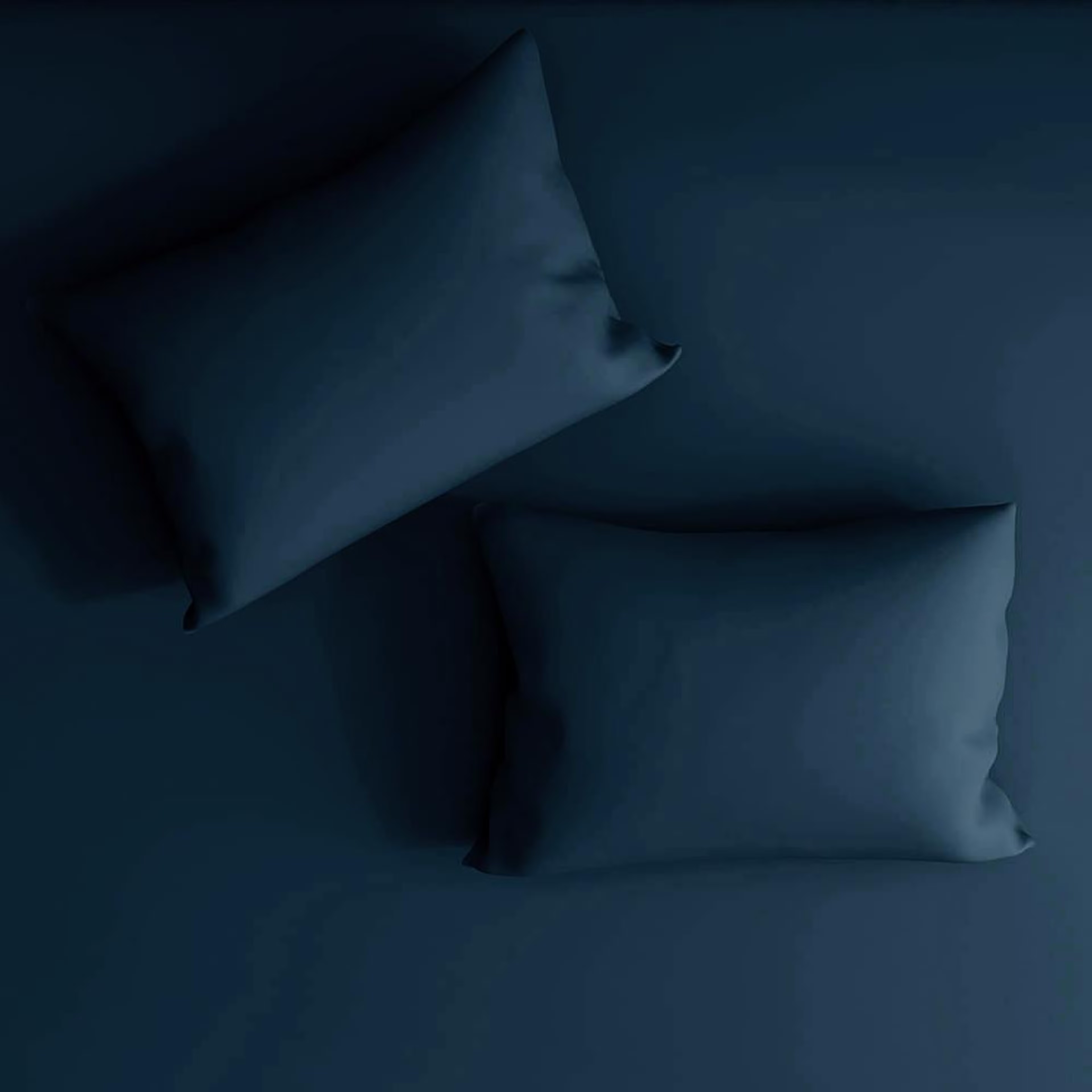 100% Cotton 200 TC Fitted Bedsheet With 2 Pillow Covers | Navy Blue King - 84" x 72\