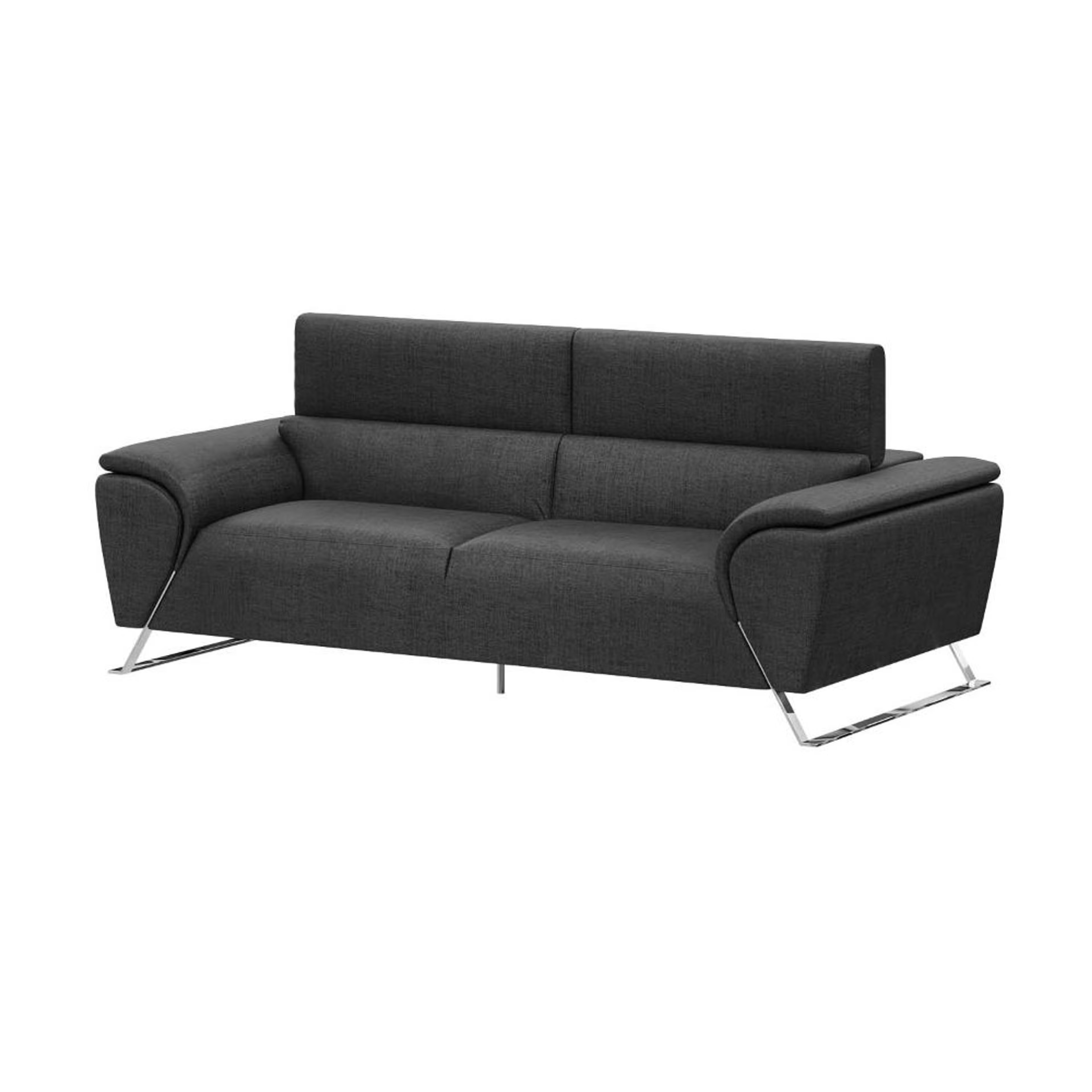 Home 39 Wakefit Magnus Sofa -Three Seater Regular, Three Seater, Charcoal Grey