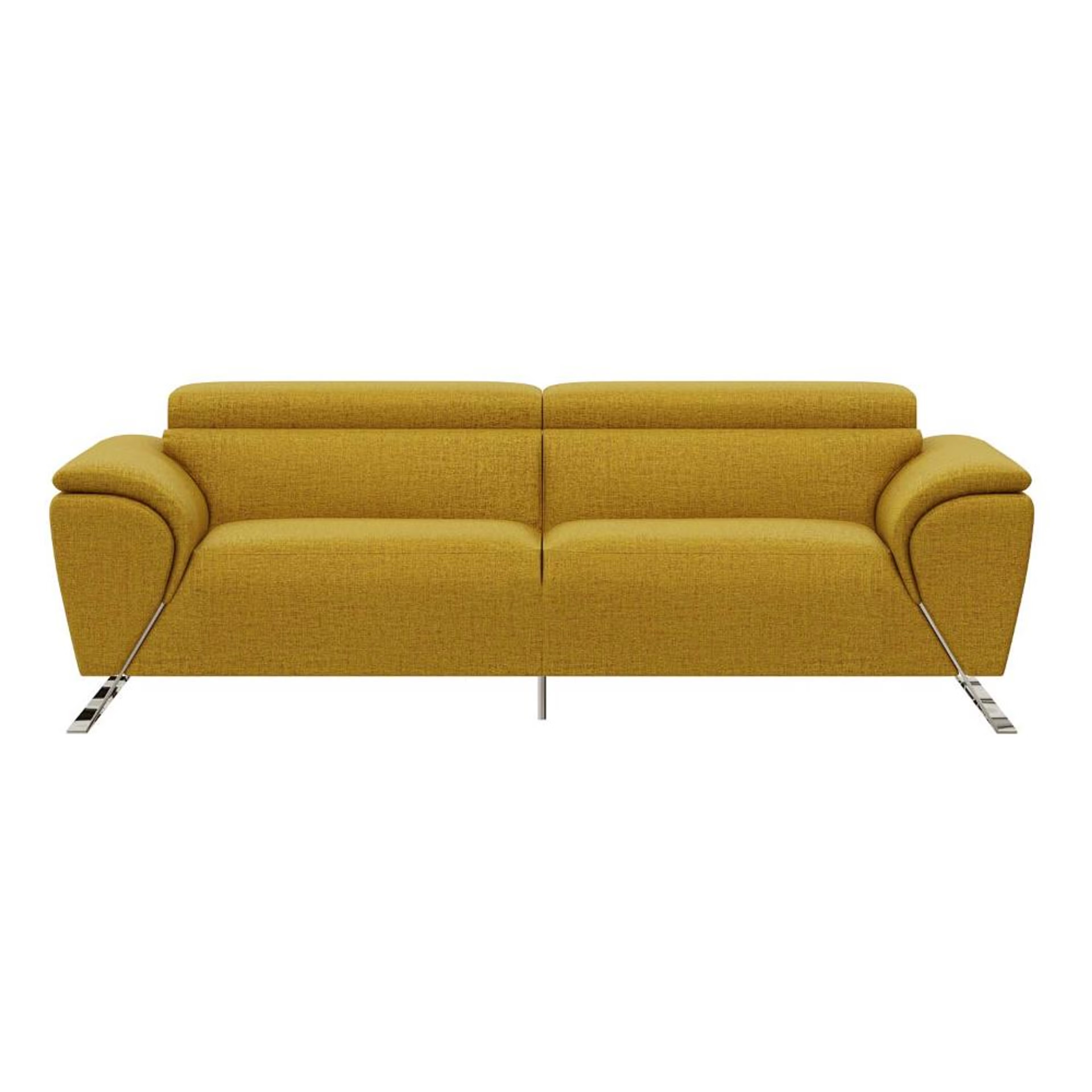 Wakefit Magnus Sofa -Three Seater Regular, Three Seater, Yellow