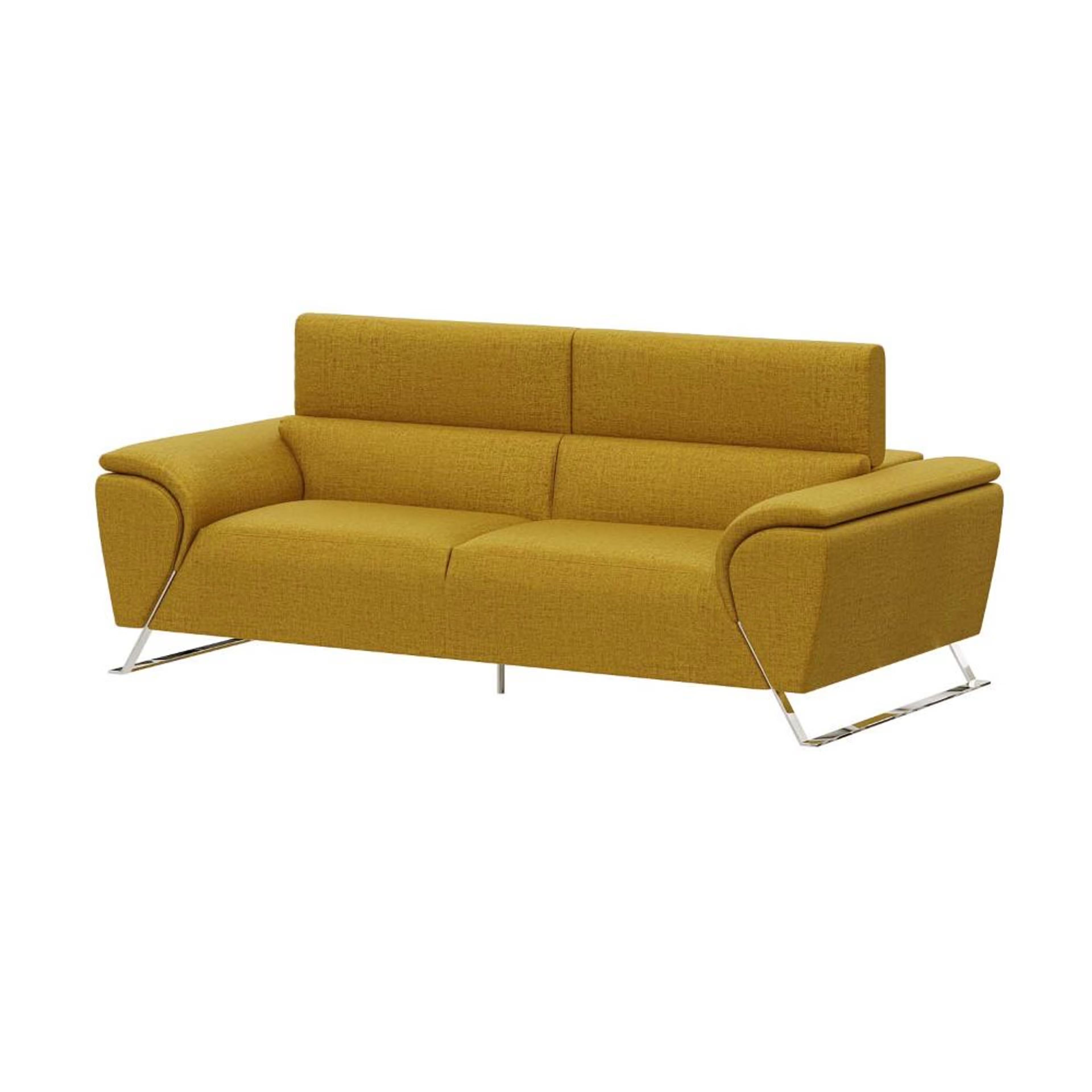 Wakefit Magnus Sofa -Three Seater Regular, Three Seater, Yellow