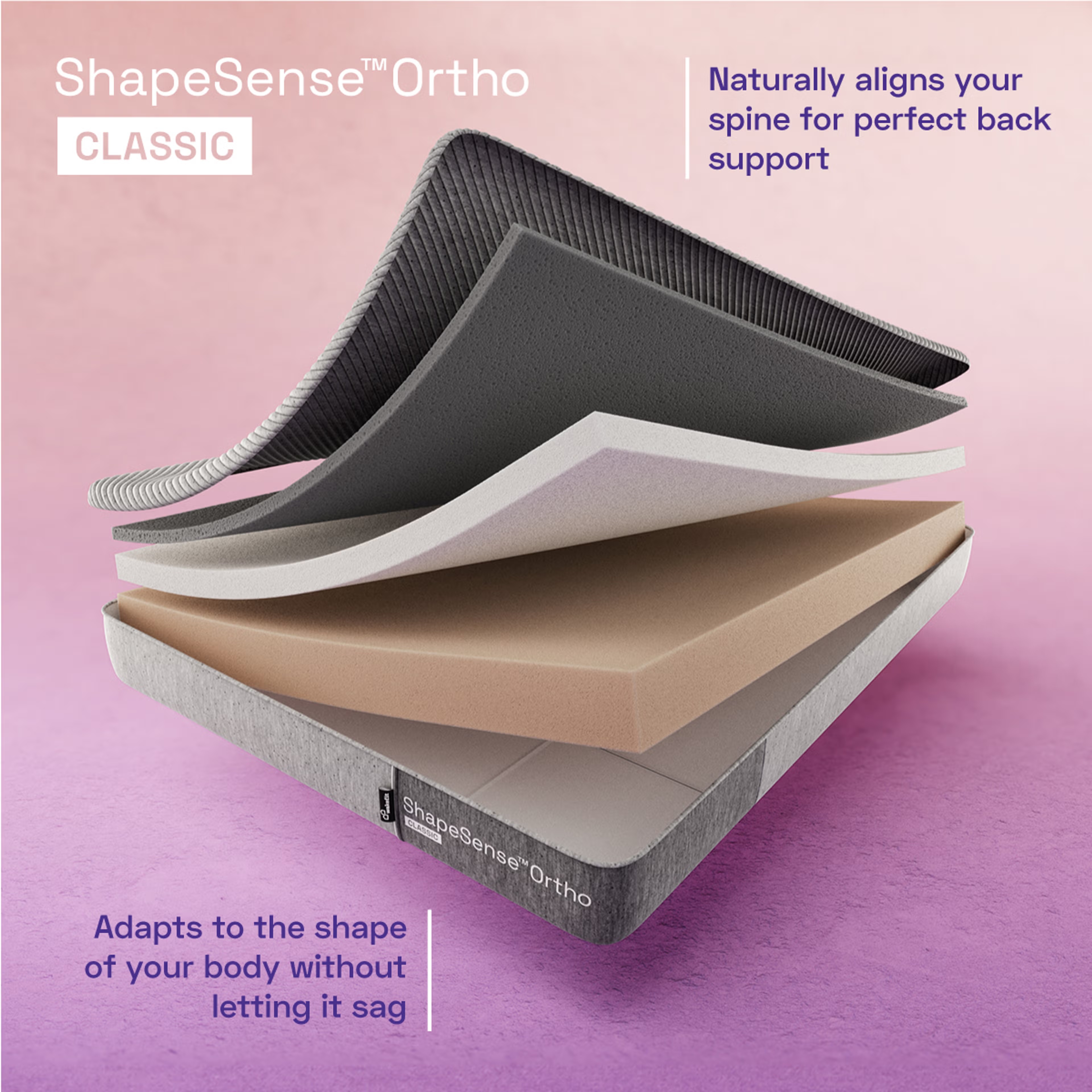 ShapeSense Orthopedic Classic Memory Foam Mattress | 10 Years Warranty Custom - 81" x 72" x 10" - 2.06m x 1.83m x 25.4cm