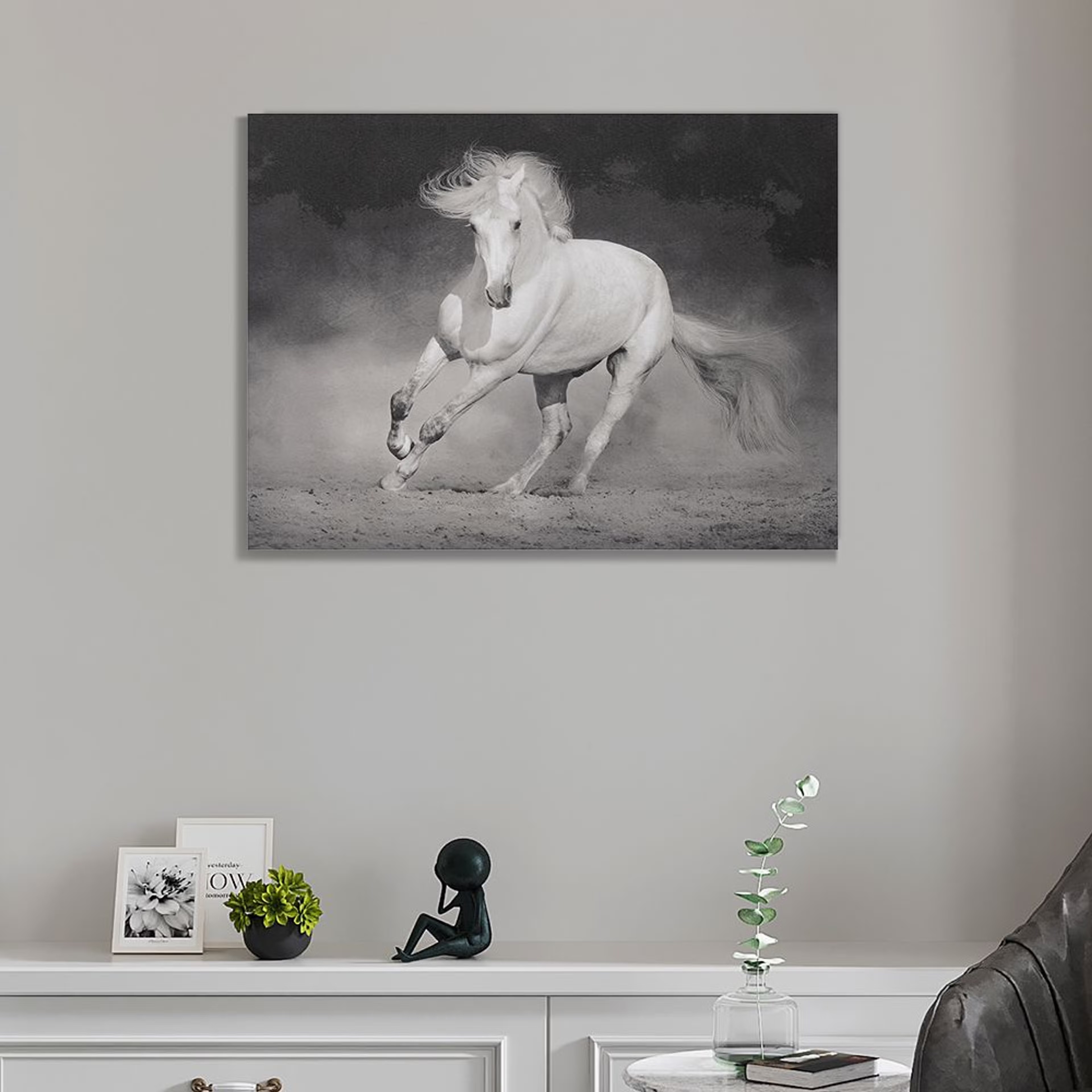 Canvas Wall Painting | 18x24 Inch | Set of 1 | For Living Room, Bedroom & Office Decor | Gifting Option | Run Against the Wind 18 x 24 inch, Set of 1