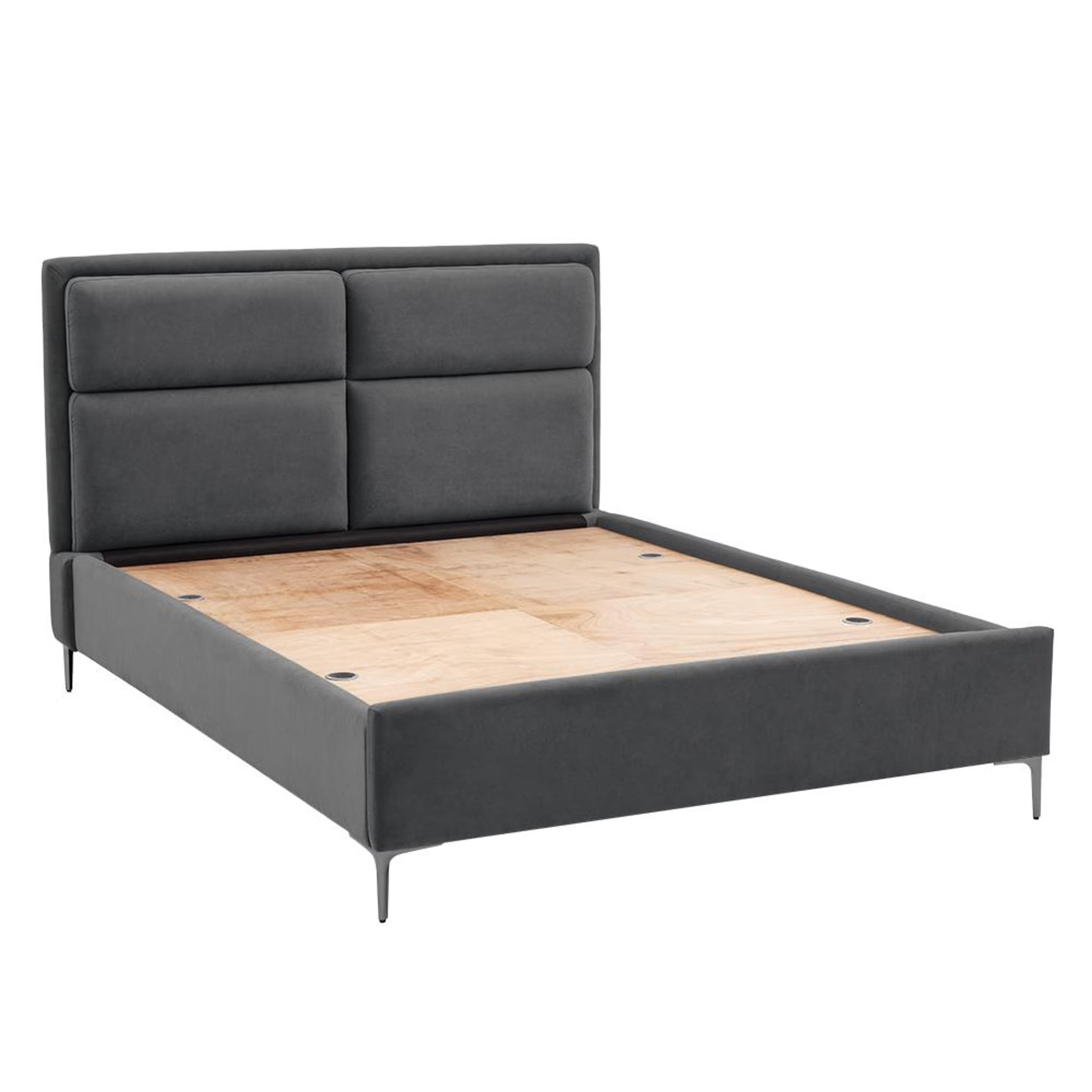 Wakefit Zewail Without Storage Queen Size Upholstered Bed Queen - 78" x 60 4 Wakefit Zewail Without Storage Queen Size Upholstered Bed Queen - 78" x 60\