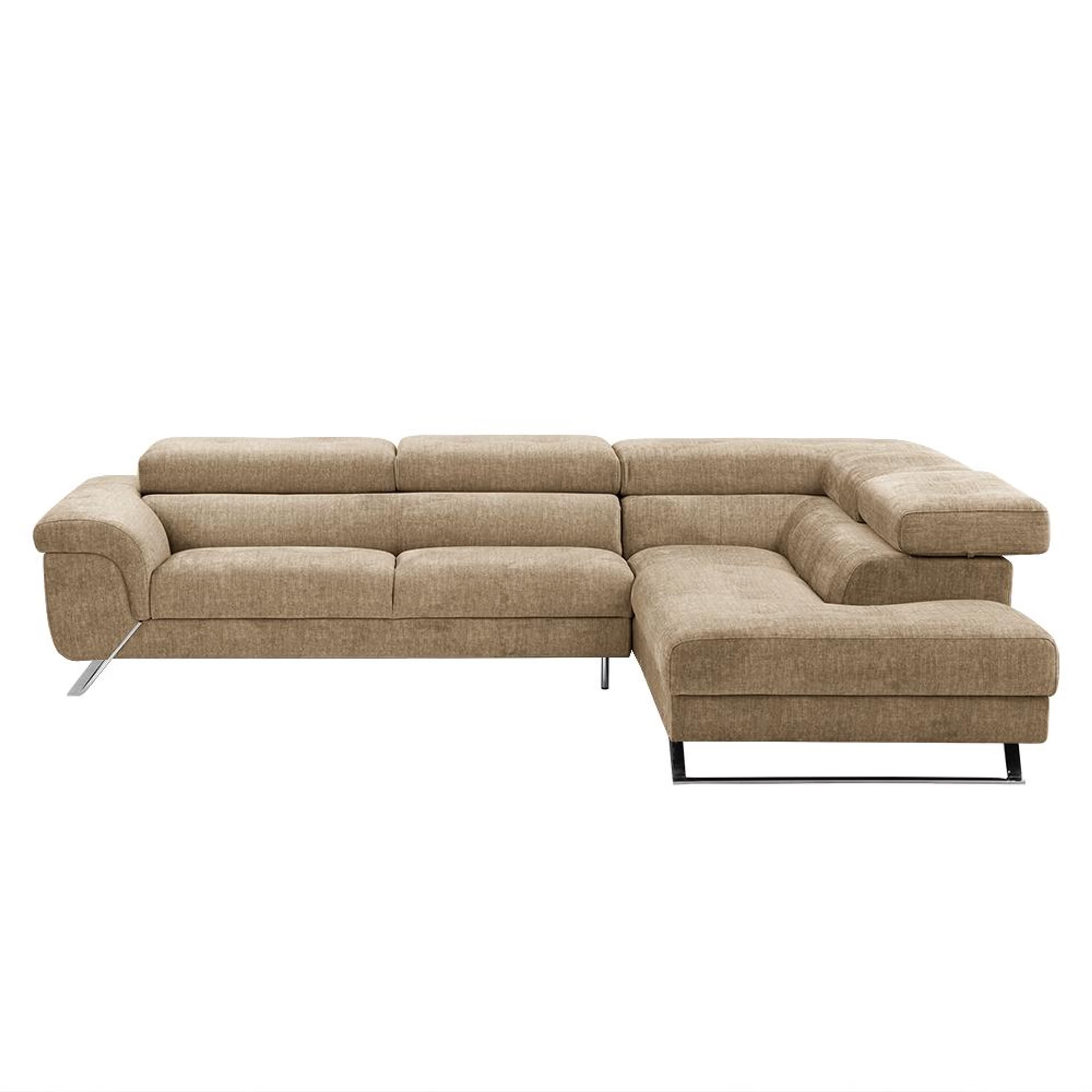 Home 42 Wakefit Comoros Corner L Shape Sofa (3 Seater + Right Aligned Chaise) Set (3 Seater + Right Aligned Chaise), Taupe
