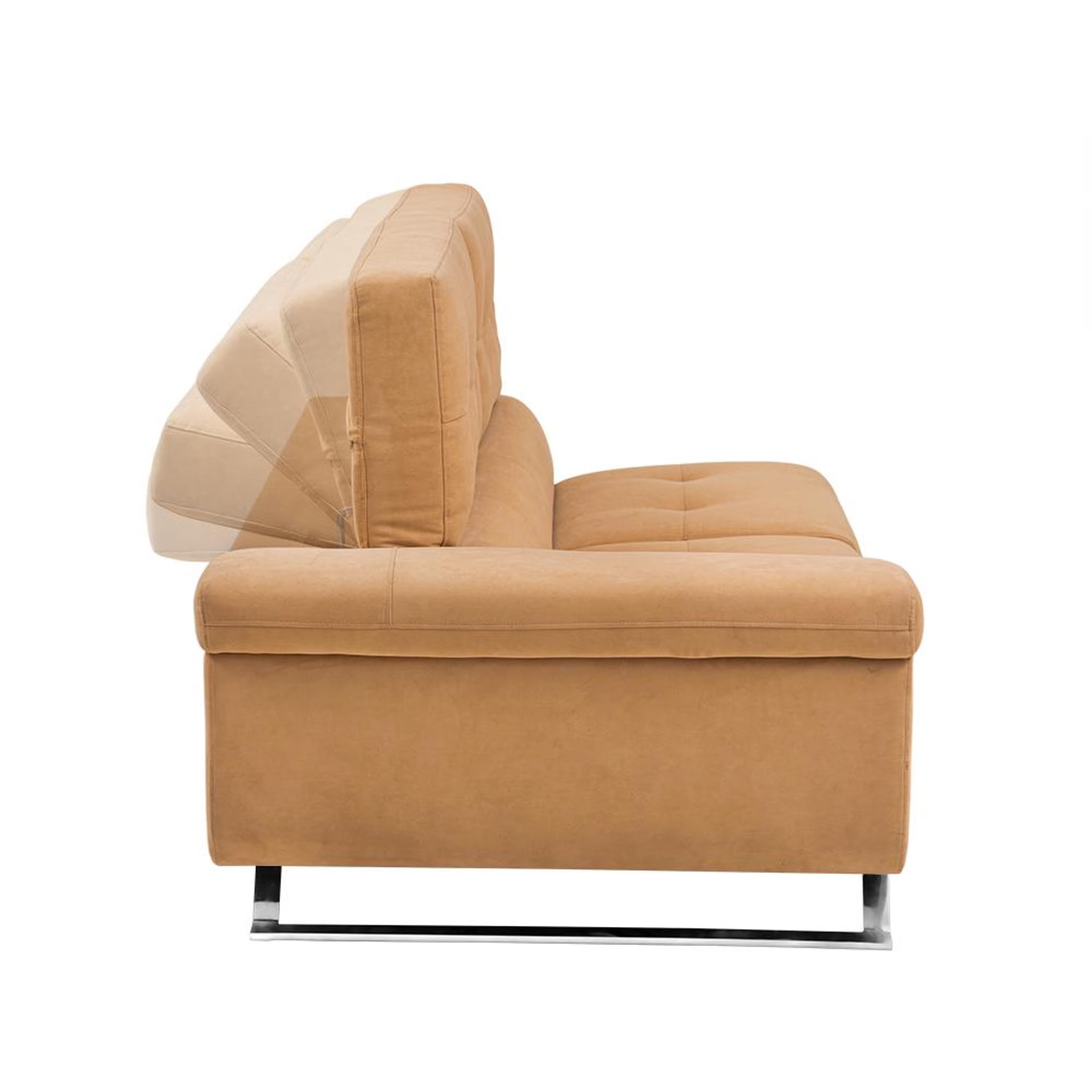 Wakefit Comoros Corner L Shape Sofa (3 Seater + Right Aligned Chaise) Set (3 Seater + Right Aligned Chaise), Tan