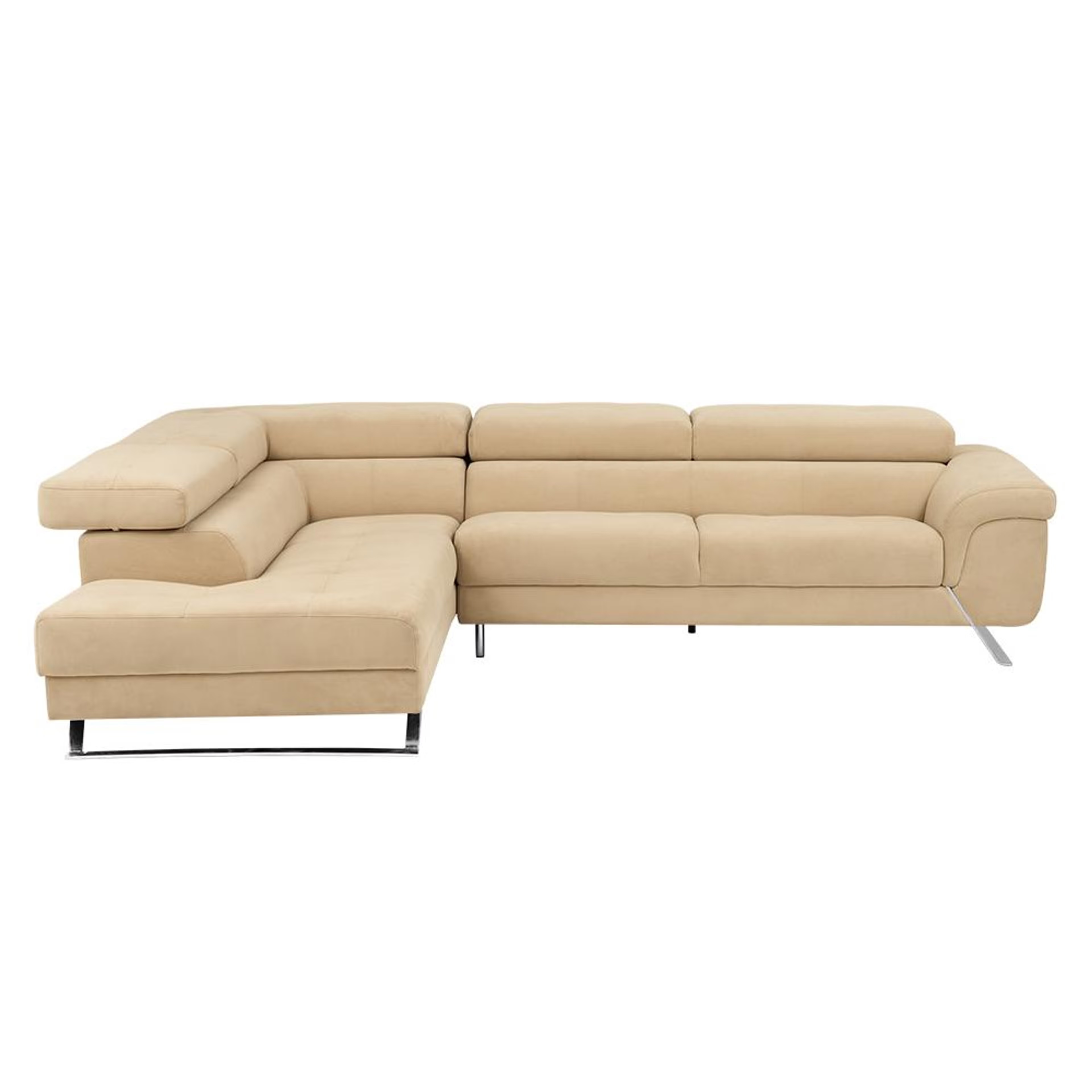 Wakefit Comoros Corner L Shape Sofa (3 Seater + Left Aligned Chaise) Set (3 Seater + Left Aligned Chaise), Beige 2 Wakefit Comoros Corner L Shape Sofa (3 Seater + Left Aligned Chaise) Set (3 Seater + Left Aligned Chaise), Beige